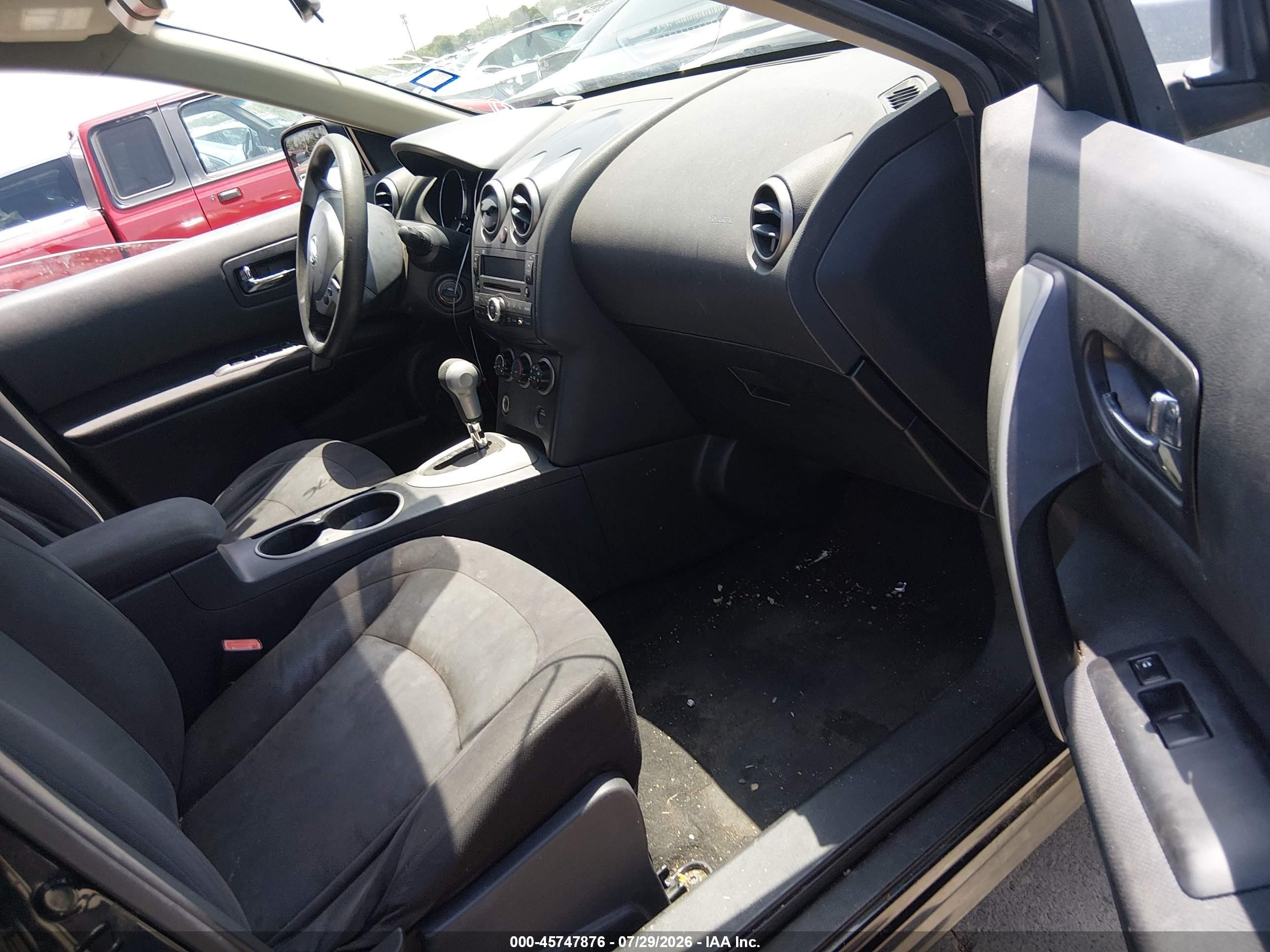 2010 Nissan Rogue S Black vin: JN8AS5MTXAW023899