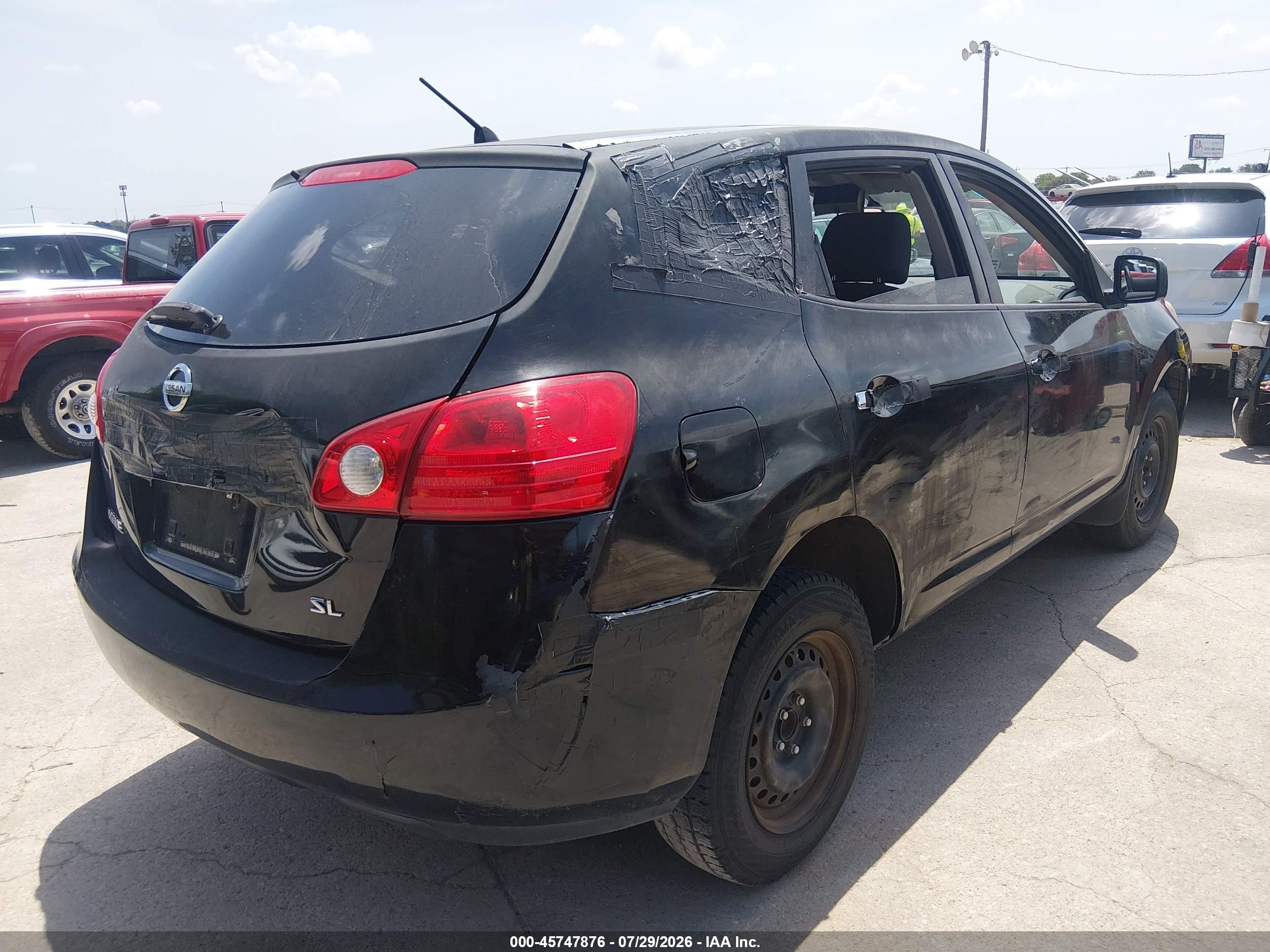 2010 Nissan Rogue S Black vin: JN8AS5MTXAW023899