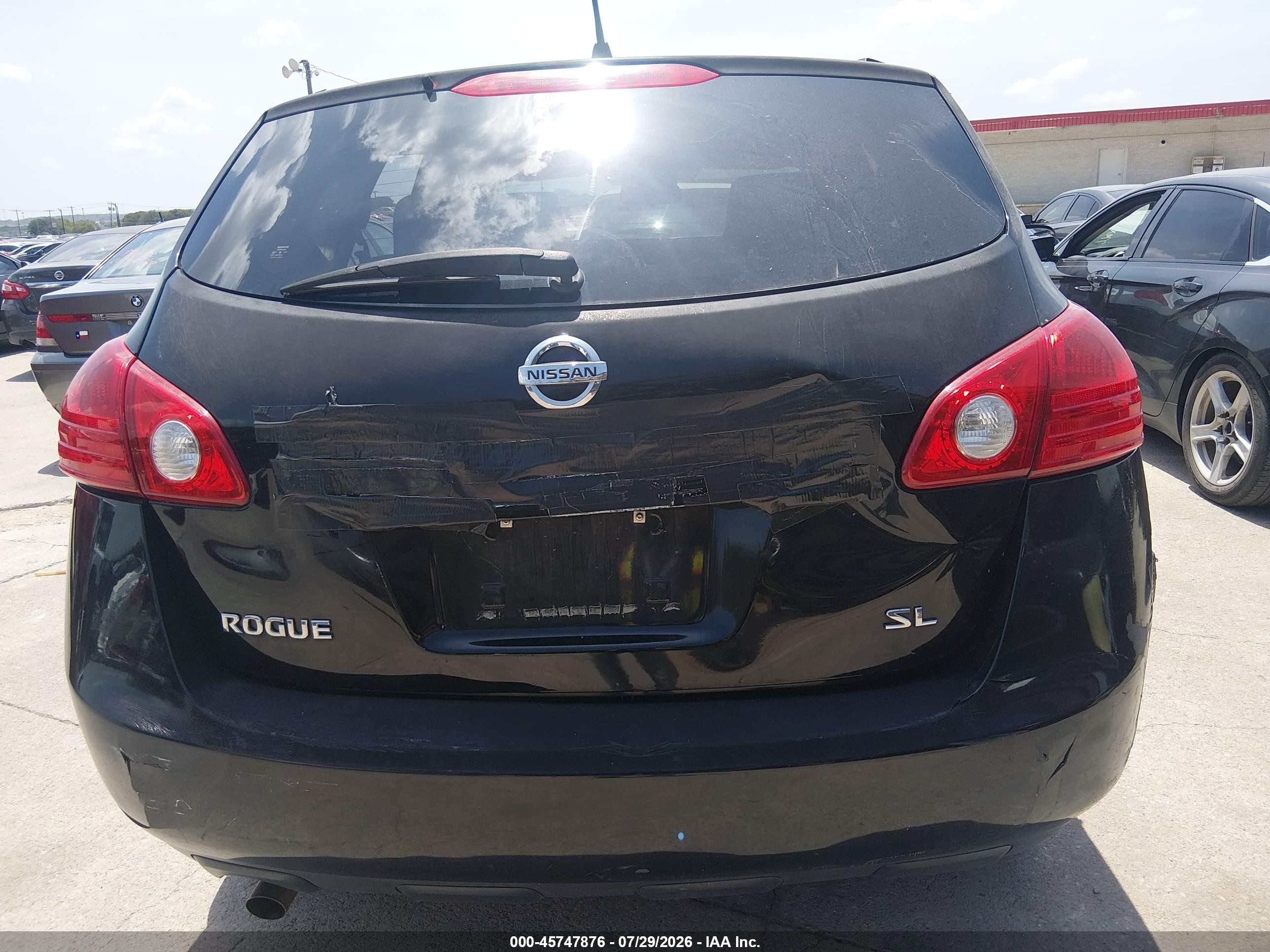 2010 Nissan Rogue S Black vin: JN8AS5MTXAW023899