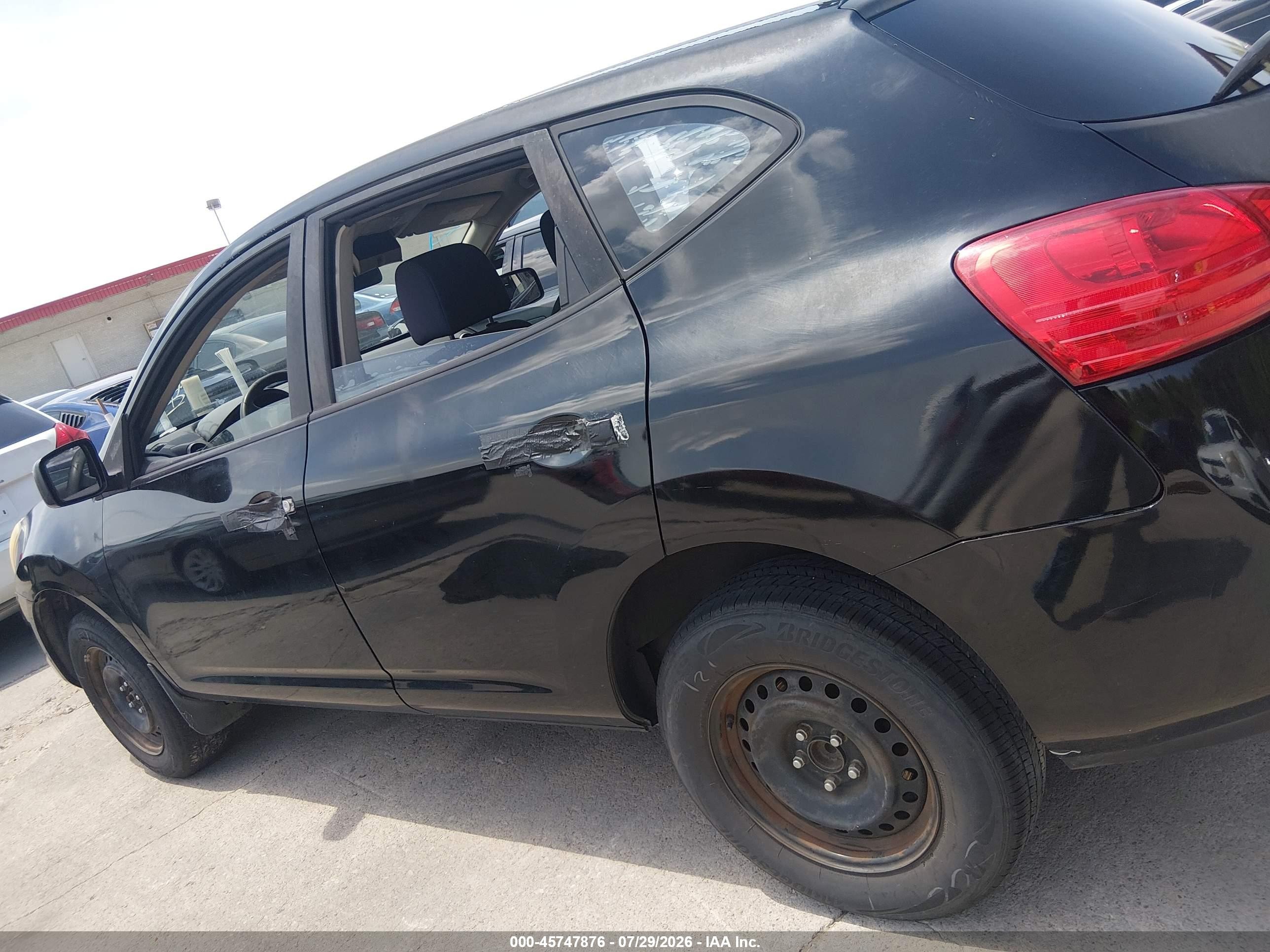 2010 Nissan Rogue S Black vin: JN8AS5MTXAW023899