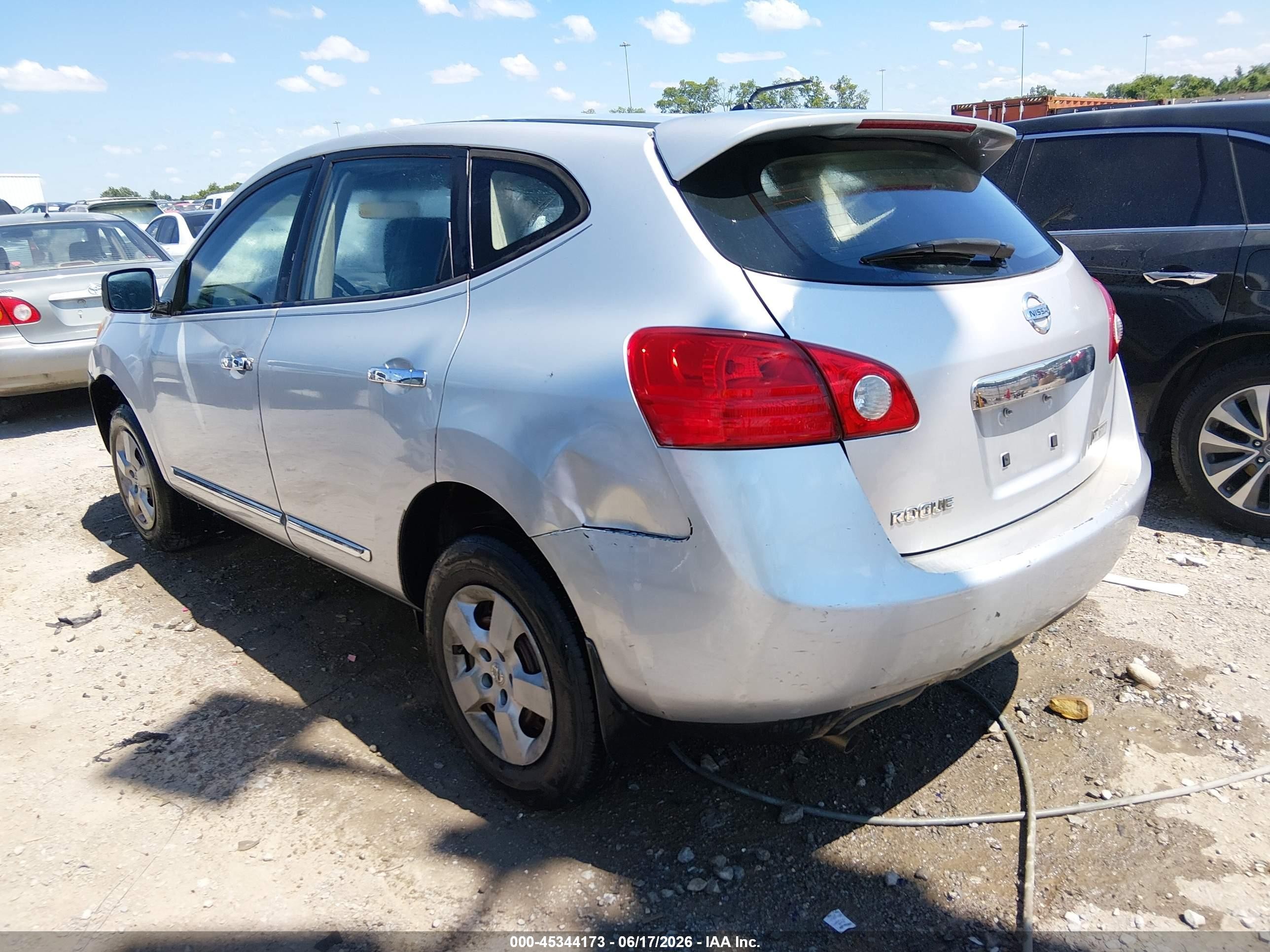 2011 Nissan Rogue S Silver vin: JN8AS5MTXBW163226