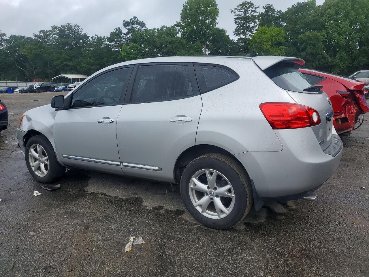 2011 Nissan Rogue S Silver vin: JN8AS5MTXBW564484