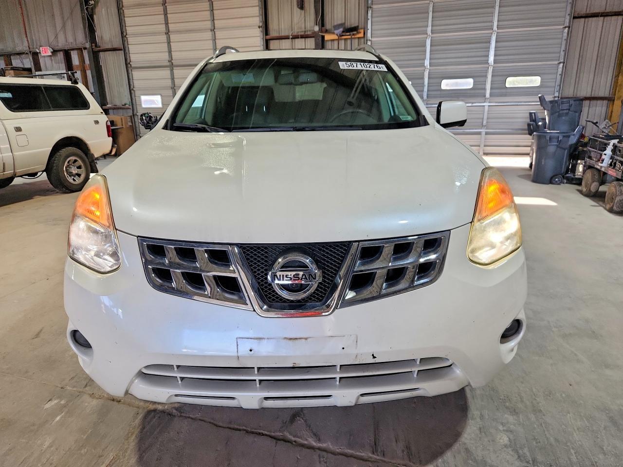2012 Nissan Rogue S White vin: JN8AS5MTXCW252330