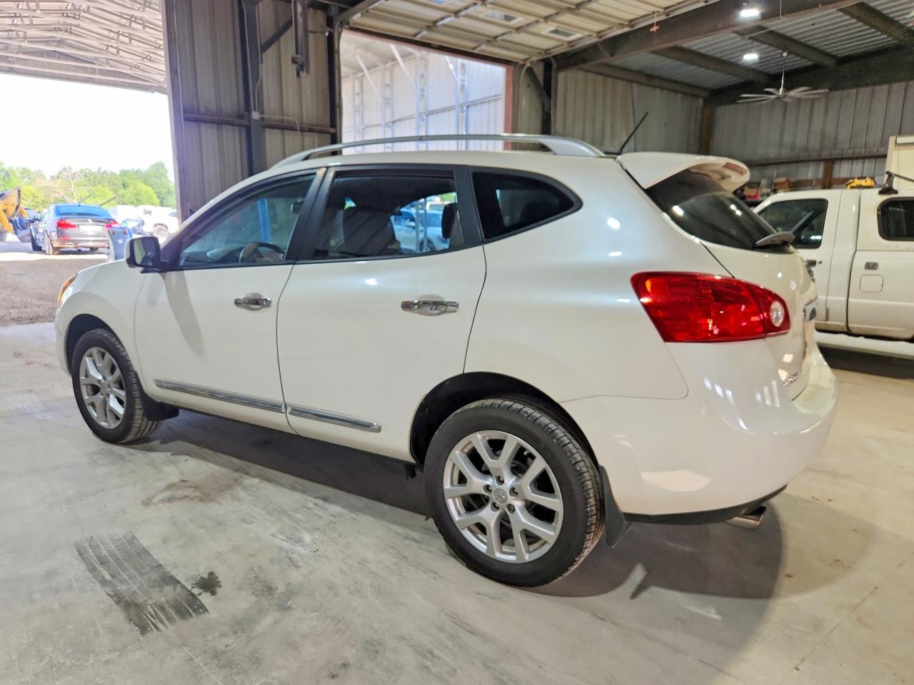 2012 Nissan Rogue S White vin: JN8AS5MTXCW252330