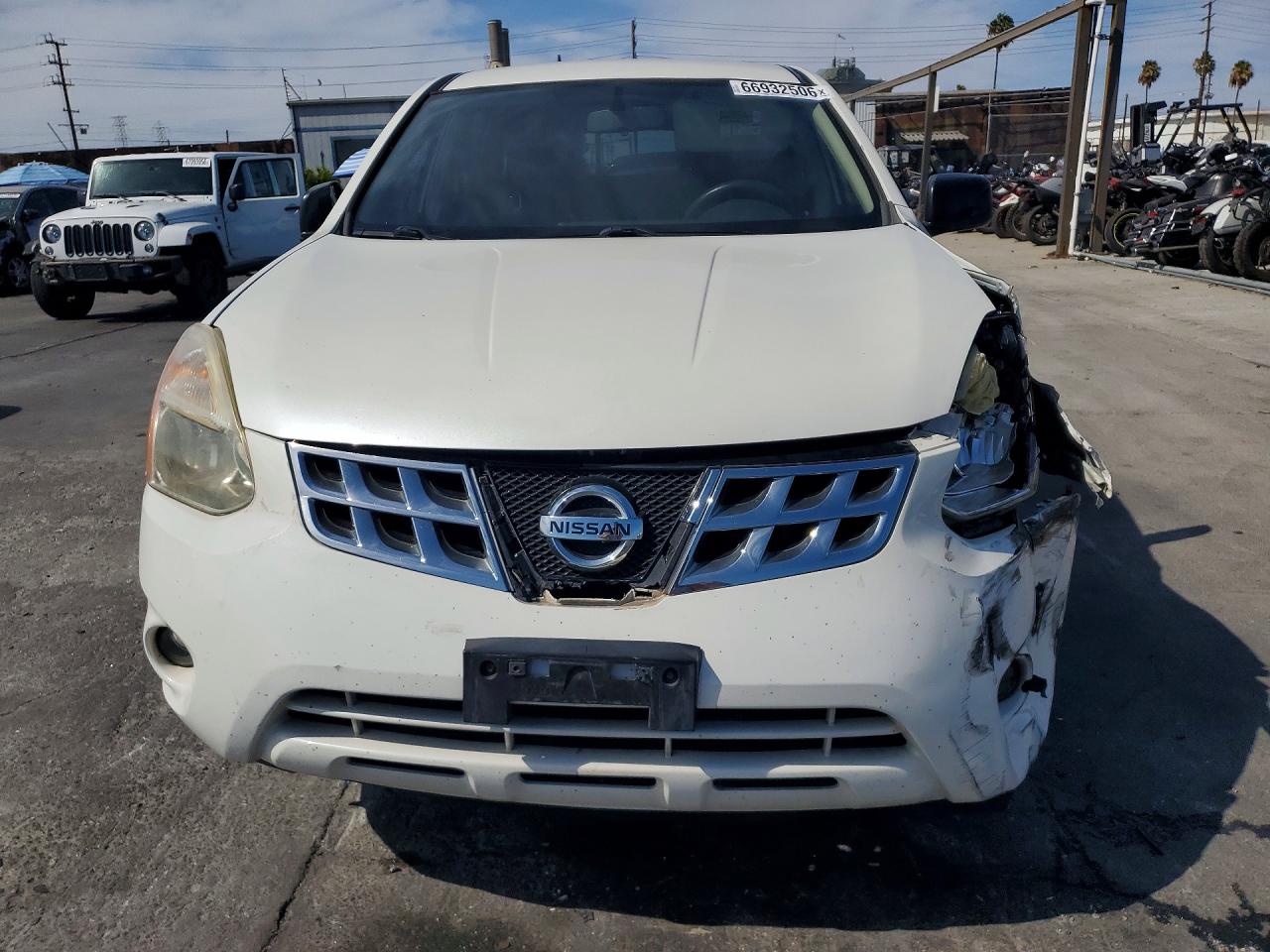 2012 Nissan Rogue S White vin: JN8AS5MTXCW274361