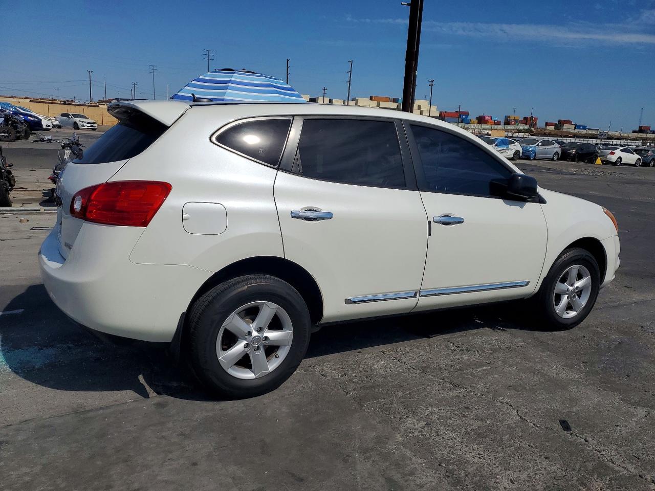2012 Nissan Rogue S White vin: JN8AS5MTXCW274361