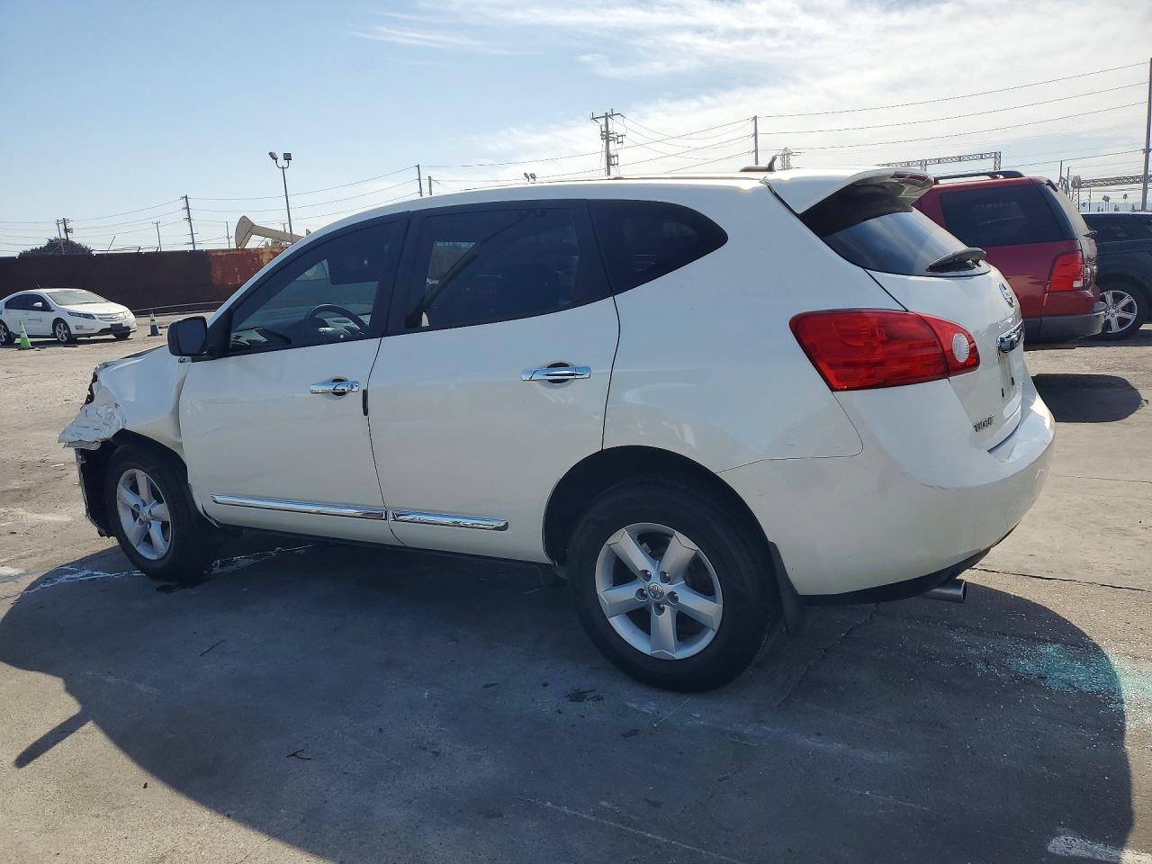 2012 Nissan Rogue S White vin: JN8AS5MTXCW274361