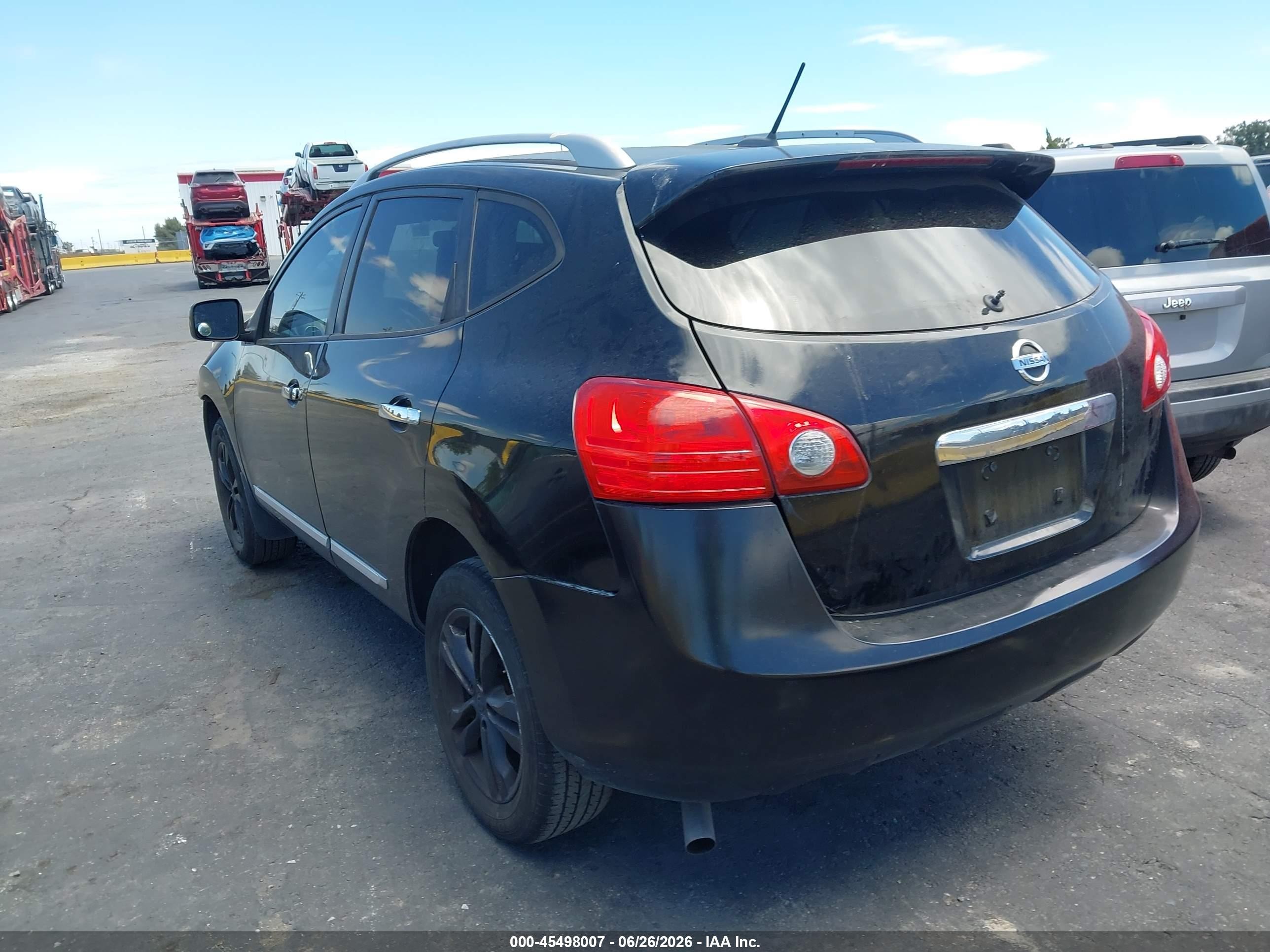 2012 Nissan Rogue Sv Black vin: JN8AS5MTXCW279284