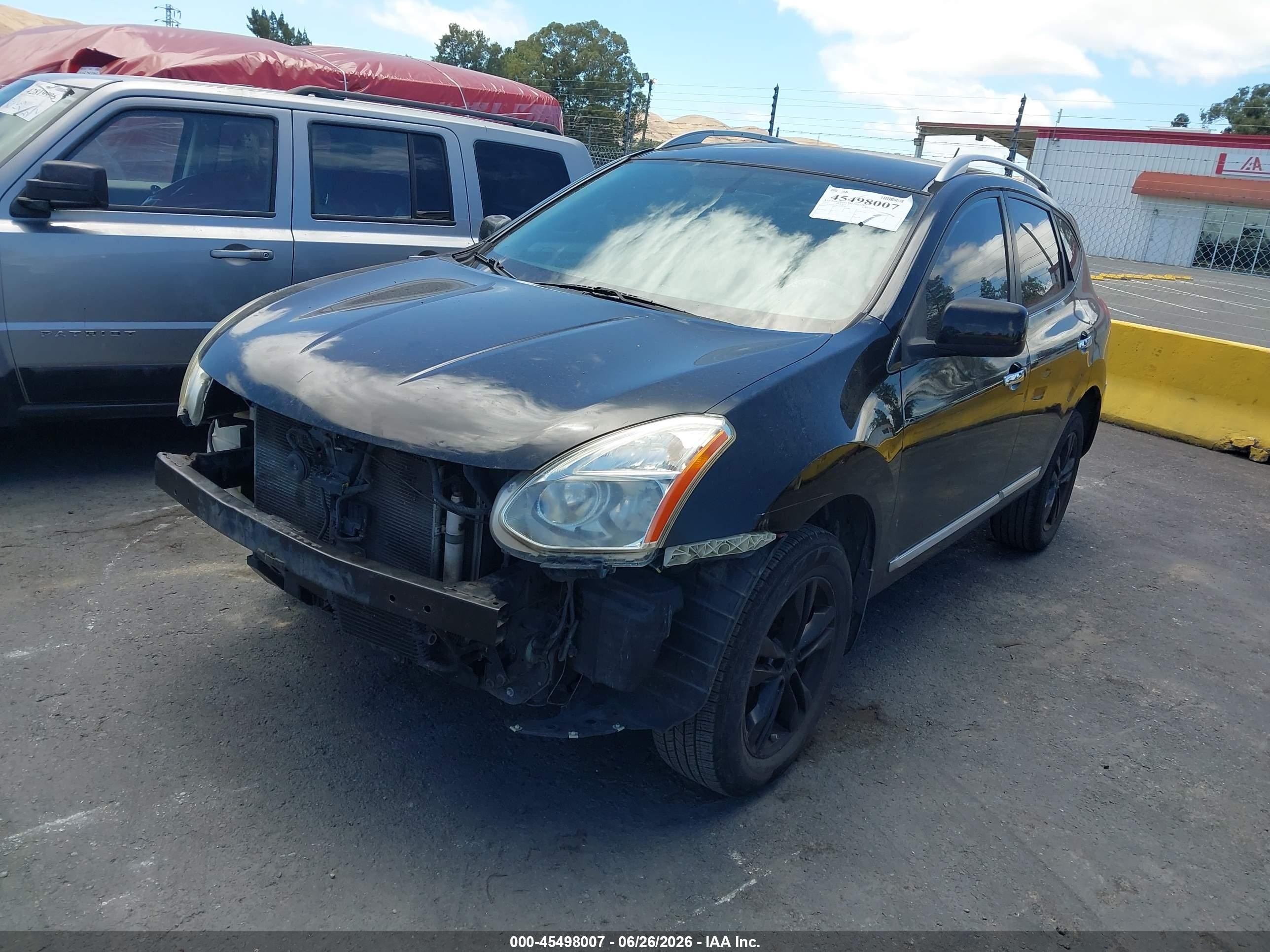 2012 Nissan Rogue Sv Black vin: JN8AS5MTXCW279284