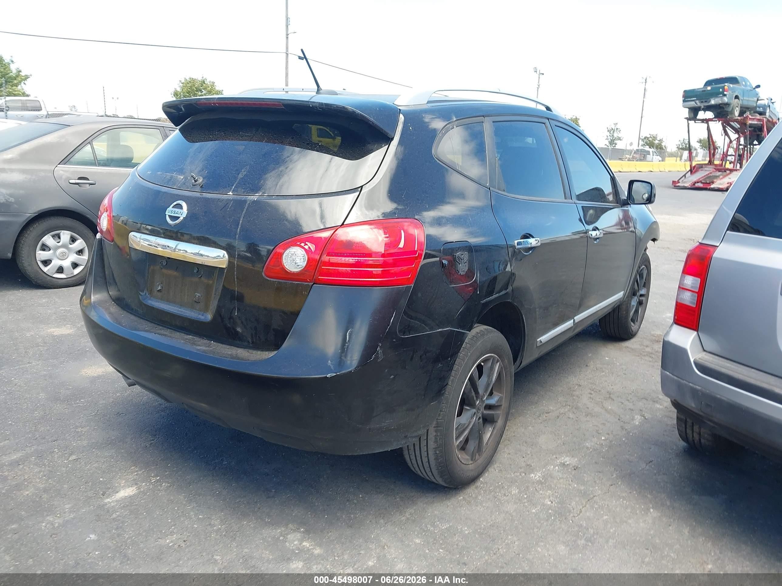2012 Nissan Rogue Sv Black vin: JN8AS5MTXCW279284
