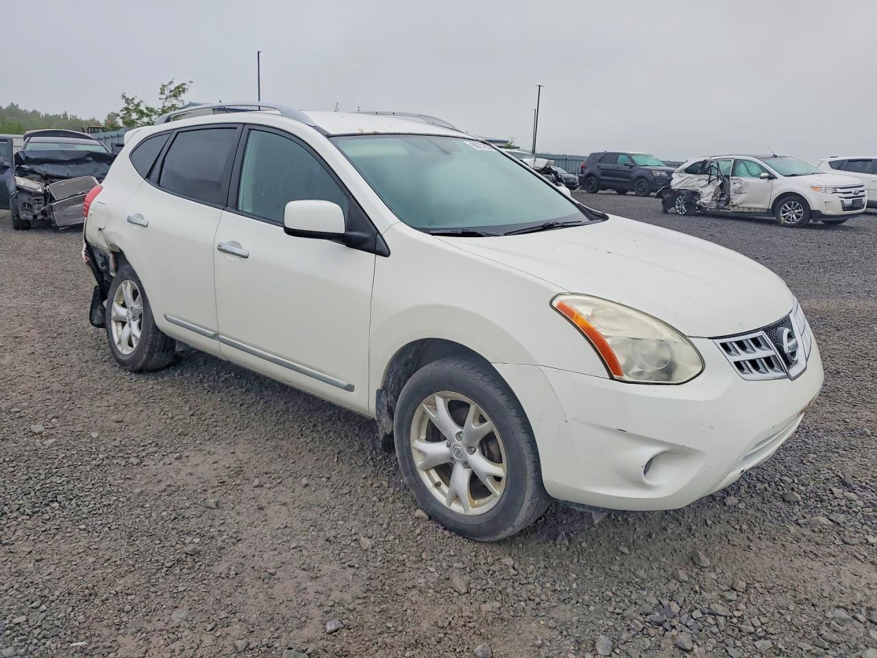 2012 Nissan Rogue S 4d White vin: JN8AS5MTXCW280385