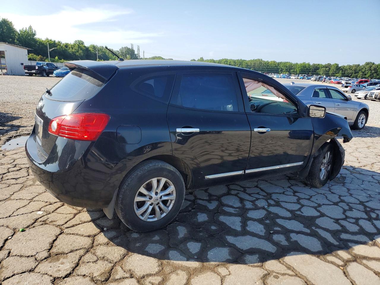 2012 Nissan Rogue S Black vin: JN8AS5MTXCW286641