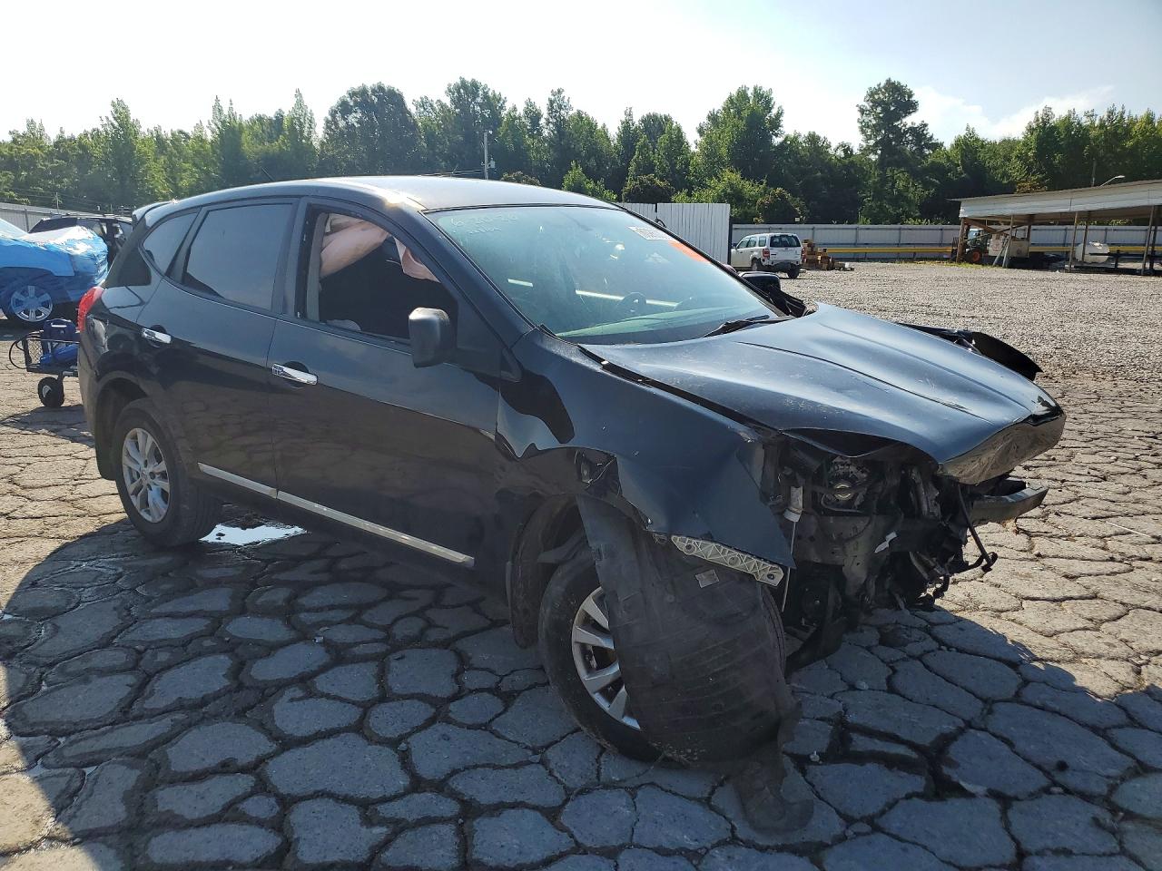 2012 Nissan Rogue S Black vin: JN8AS5MTXCW286641