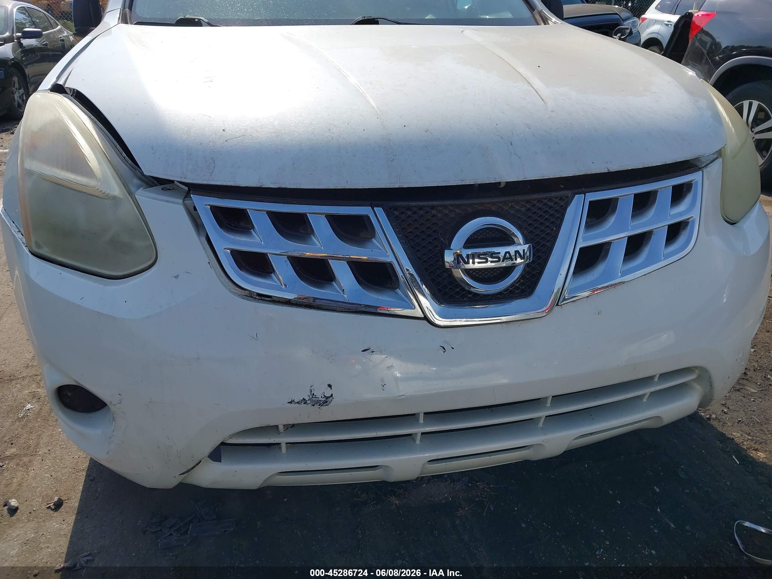 2012 Nissan Rogue Sv White vin: JN8AS5MTXCW288616