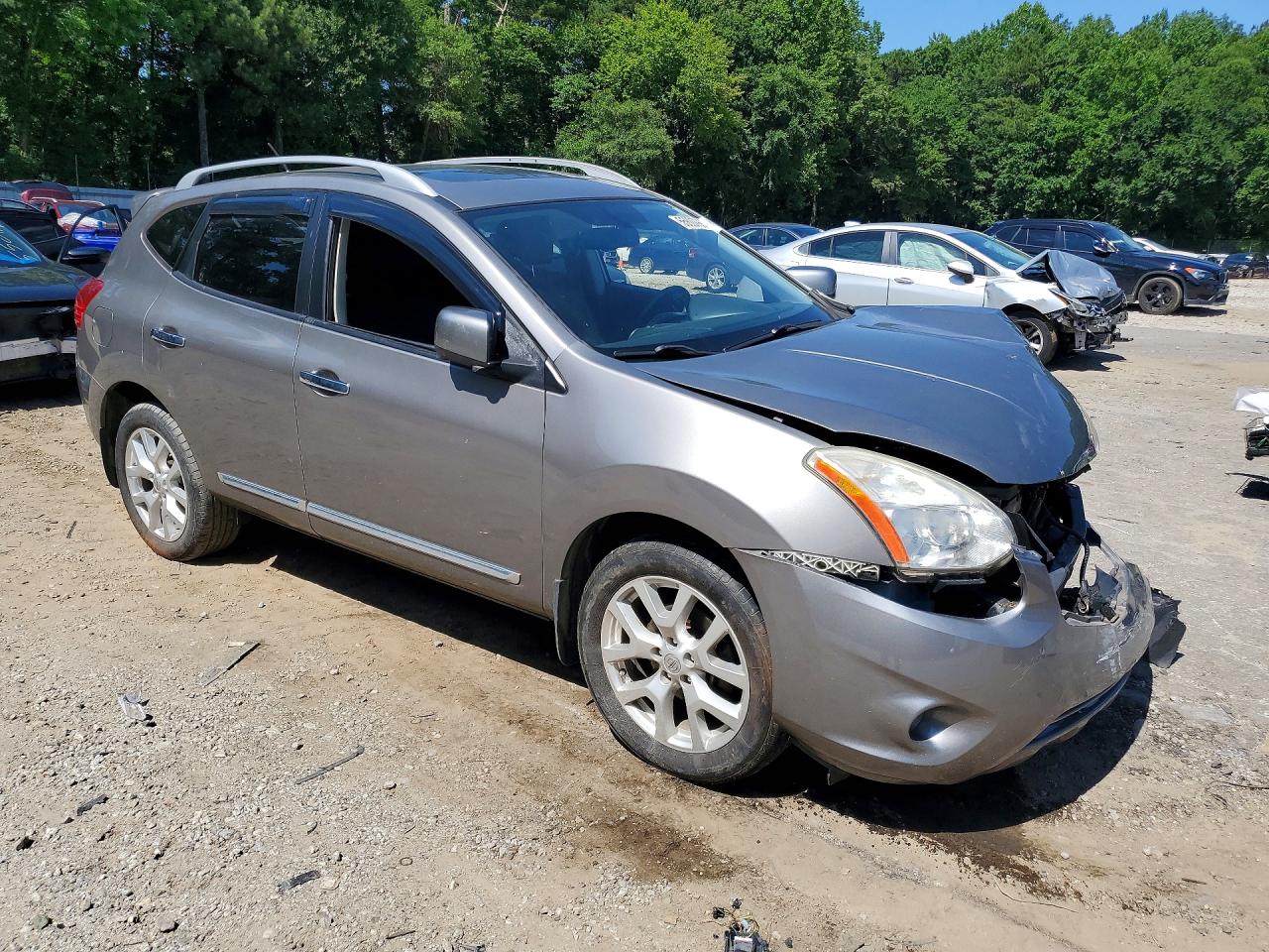 2012 Nissan Rogue S/sv Gray vin: JN8AS5MTXCW290625