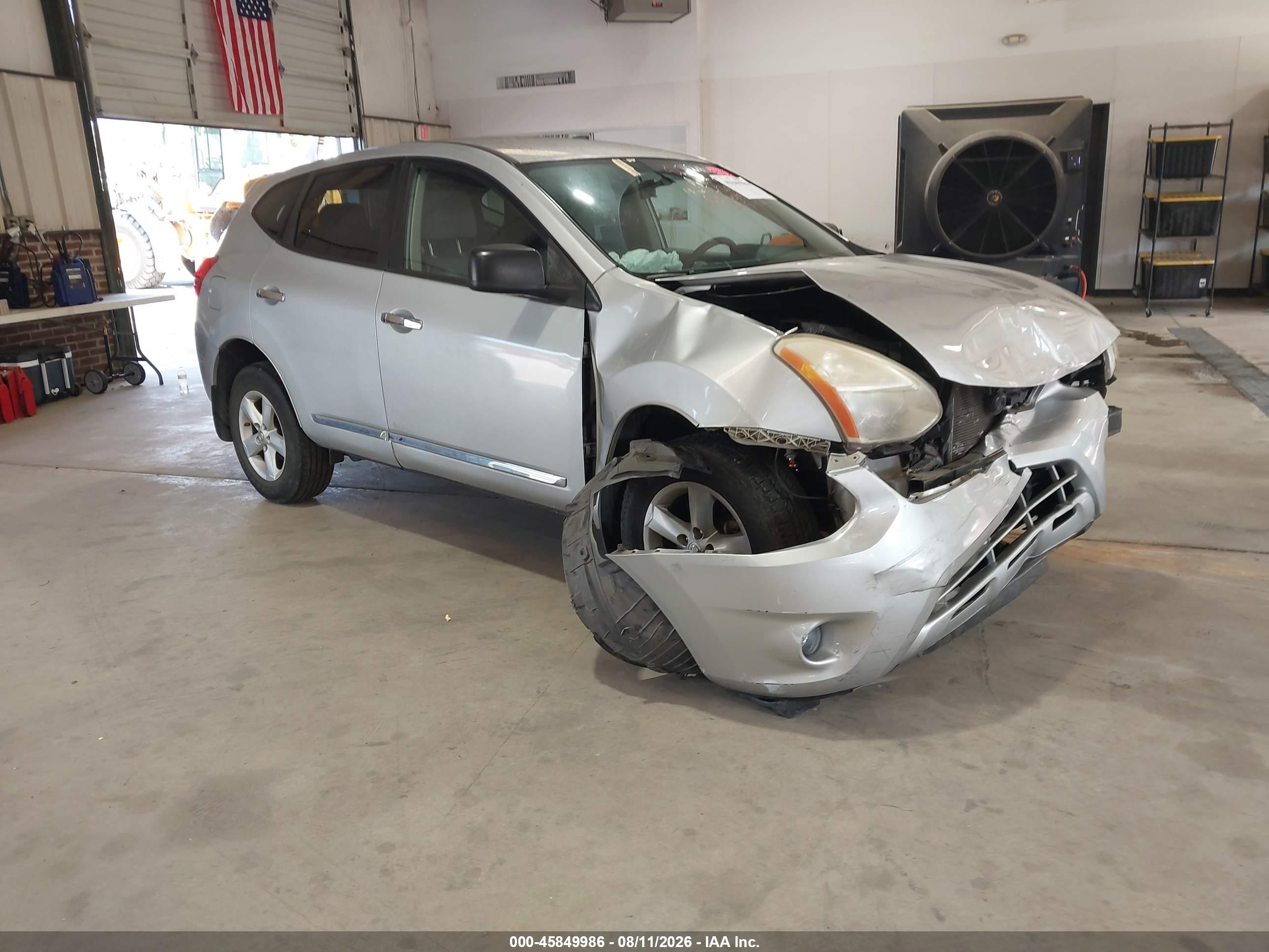 2012 Nissan Rogue S Silver vin: JN8AS5MTXCW294156