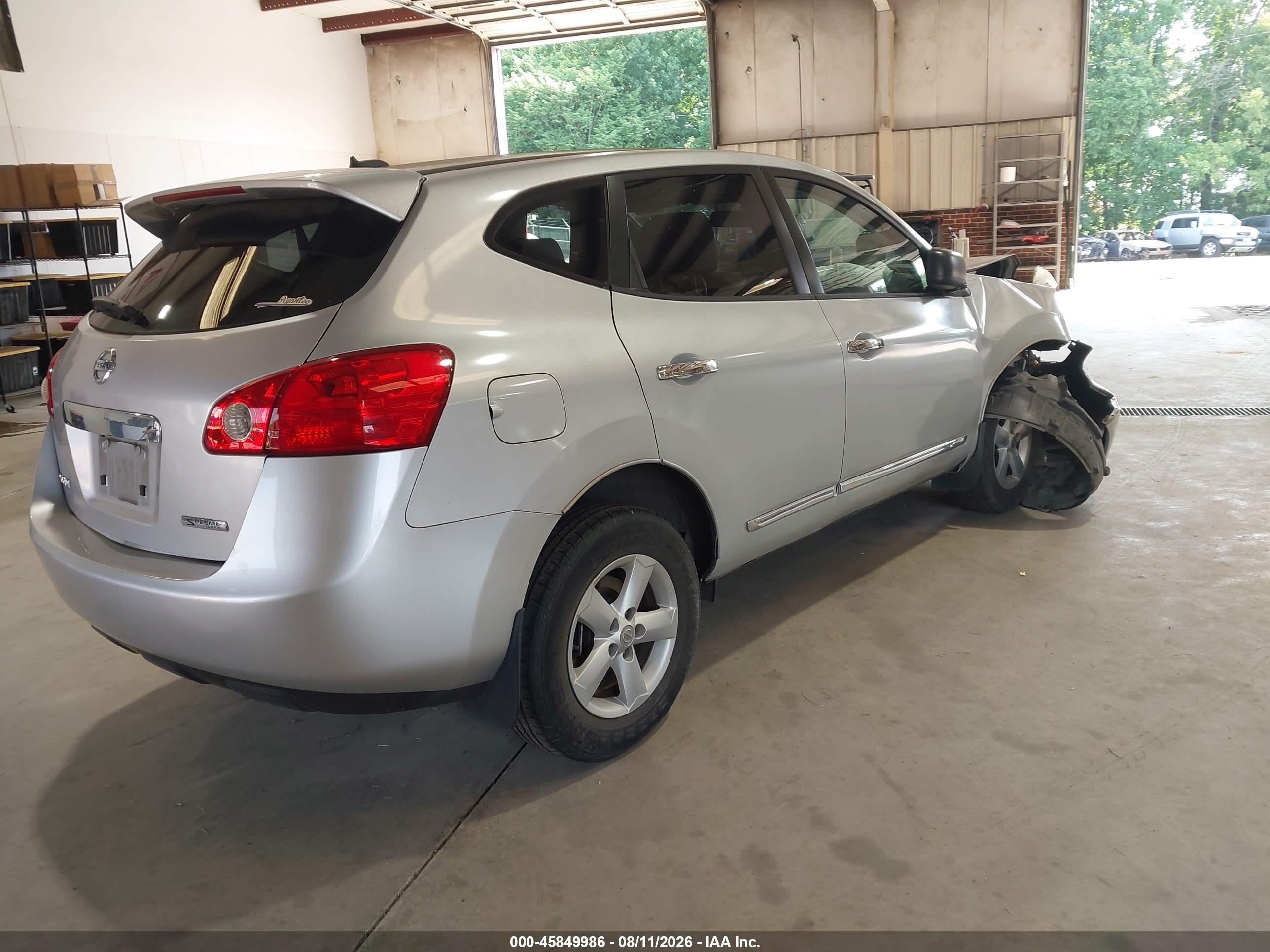 2012 Nissan Rogue S Silver vin: JN8AS5MTXCW294156
