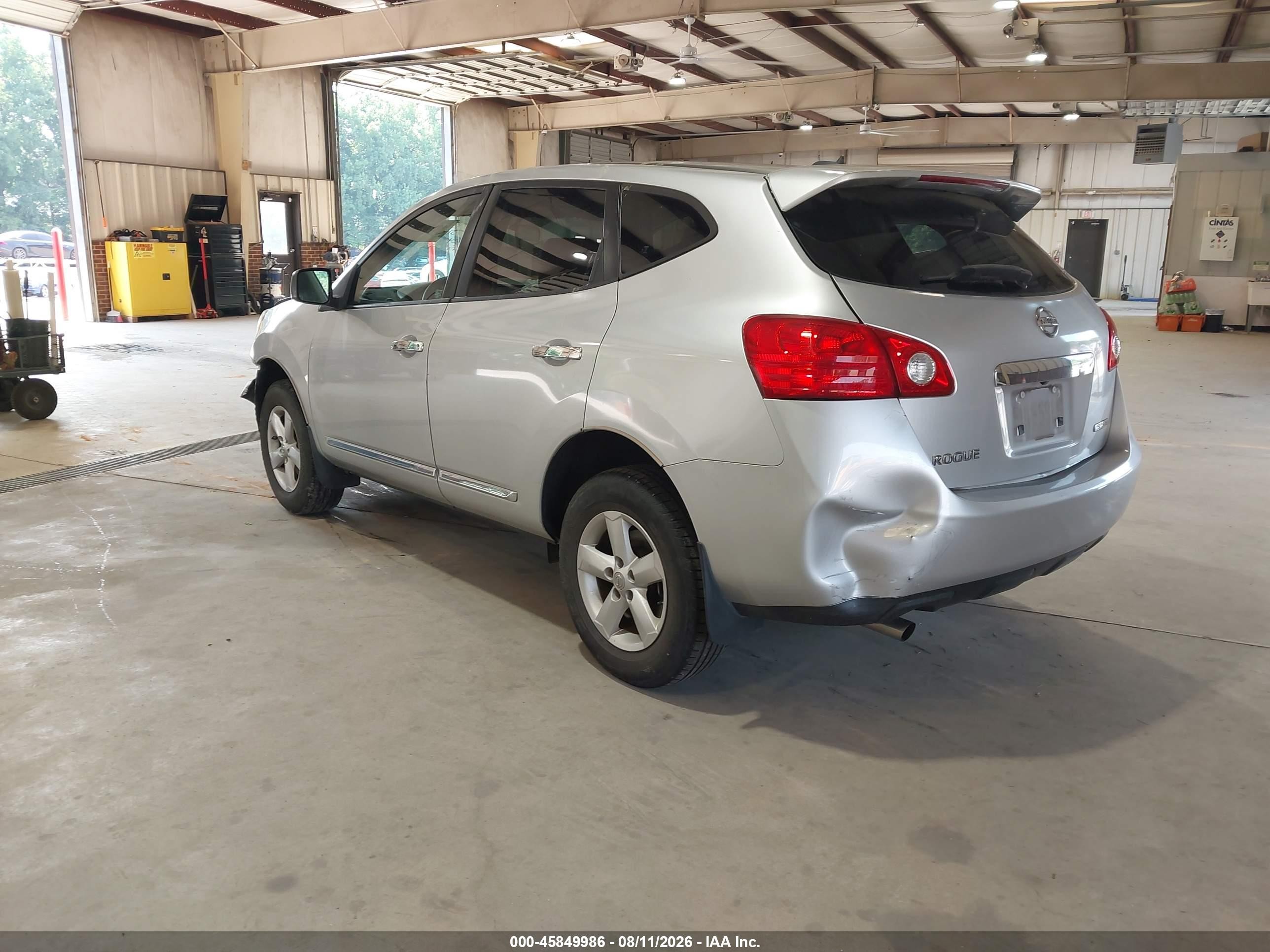 2012 Nissan Rogue S Silver vin: JN8AS5MTXCW294156