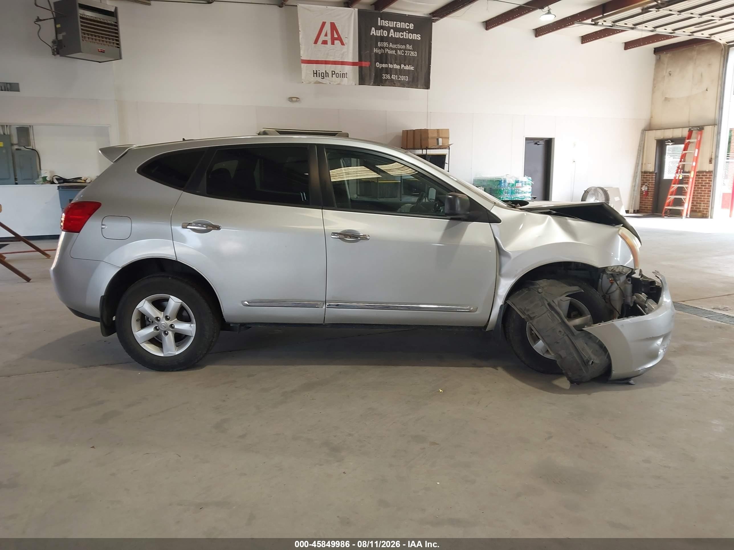 2012 Nissan Rogue S Silver vin: JN8AS5MTXCW294156