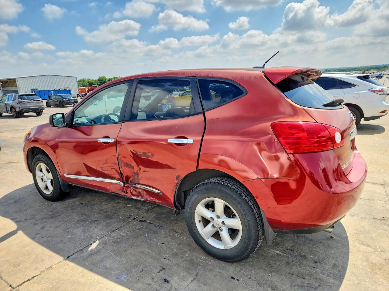 2012 Nissan Rogue S Красный vin: JN8AS5MTXCW298935