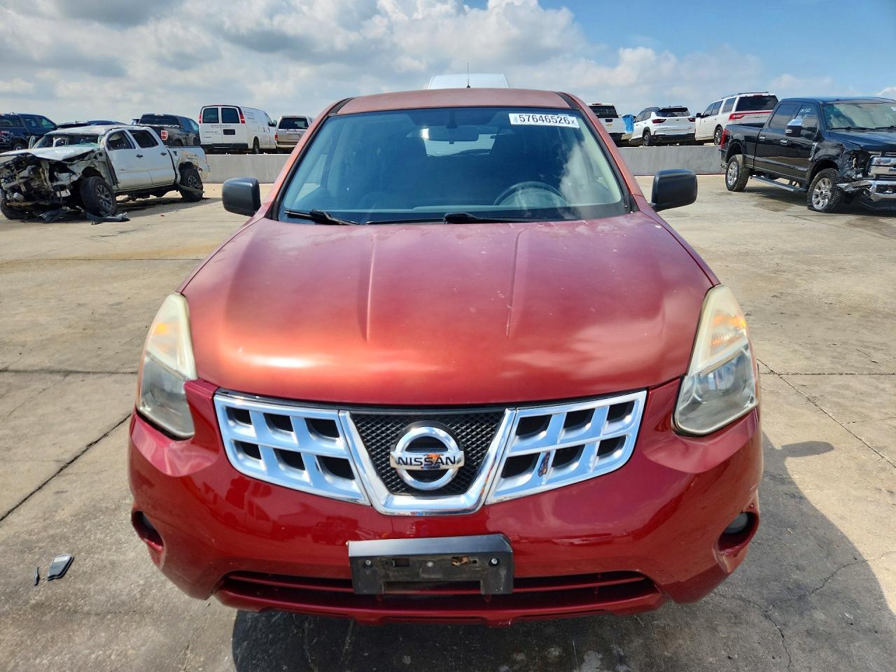 2012 Nissan Rogue S Красный vin: JN8AS5MTXCW298935