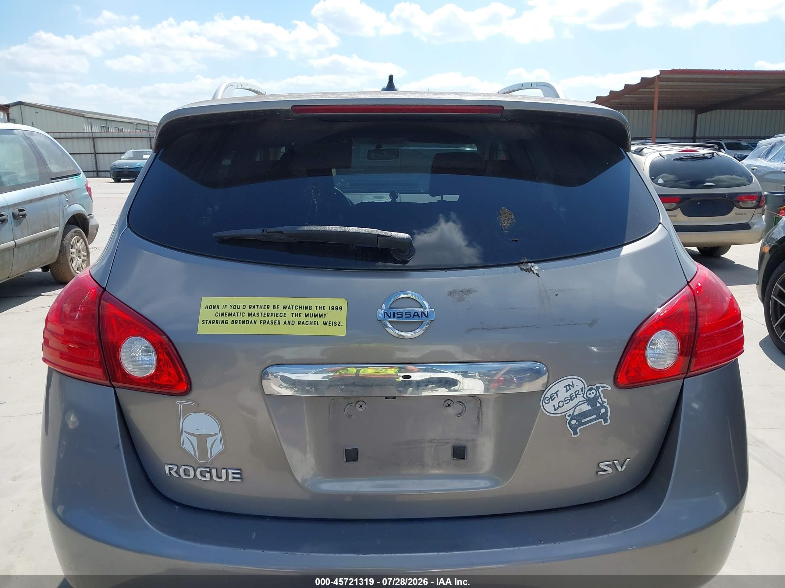 2012 Nissan Rogue Sv Серый vin: JN8AS5MTXCW607089