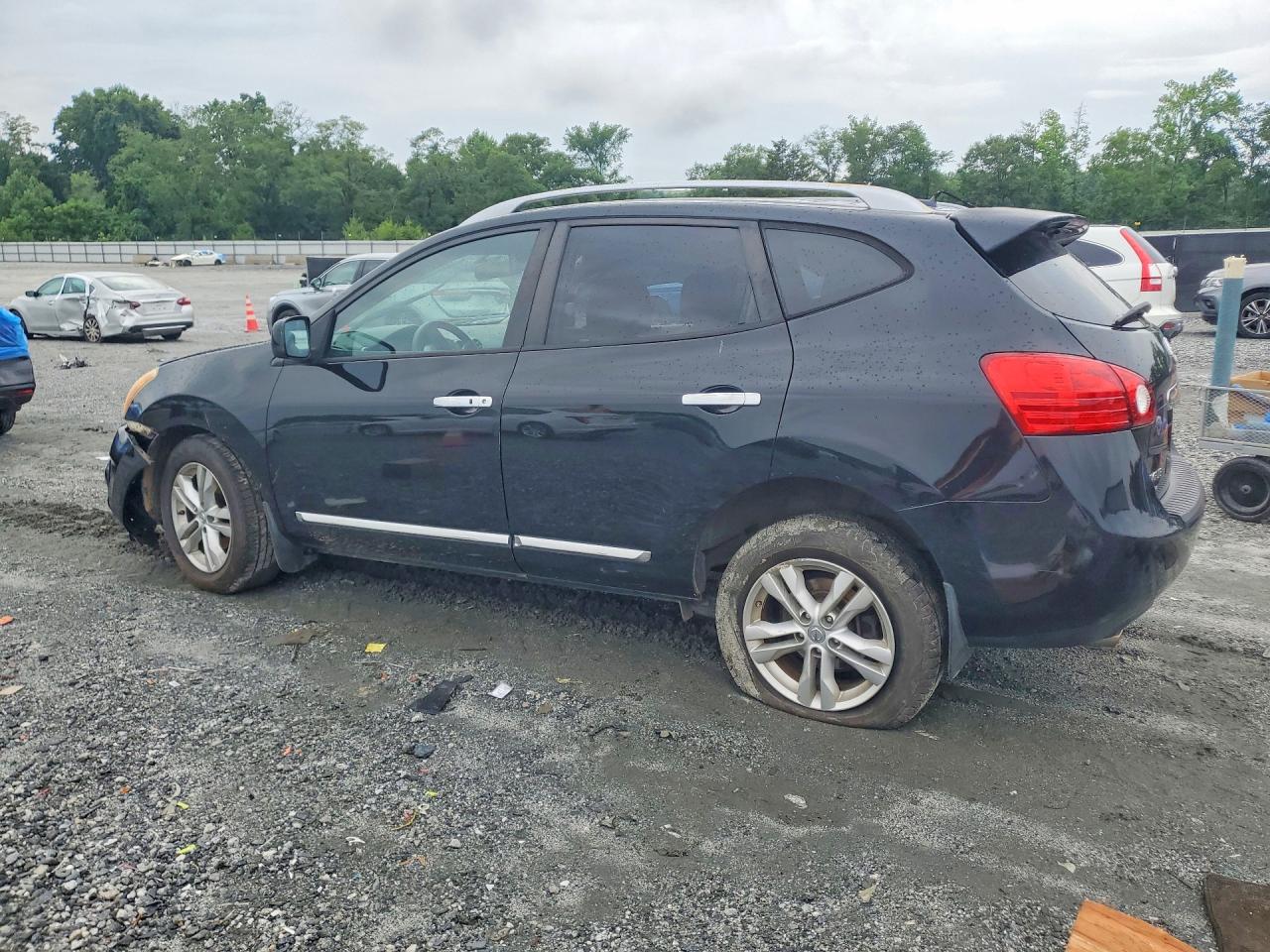 2012 Nissan Rogue S Black vin: JN8AS5MTXCW608002