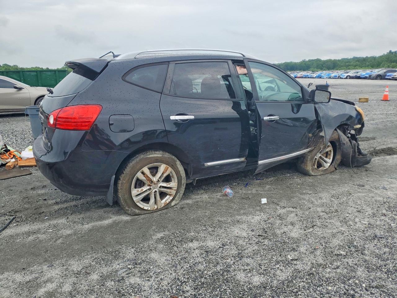 2012 Nissan Rogue S Black vin: JN8AS5MTXCW608002