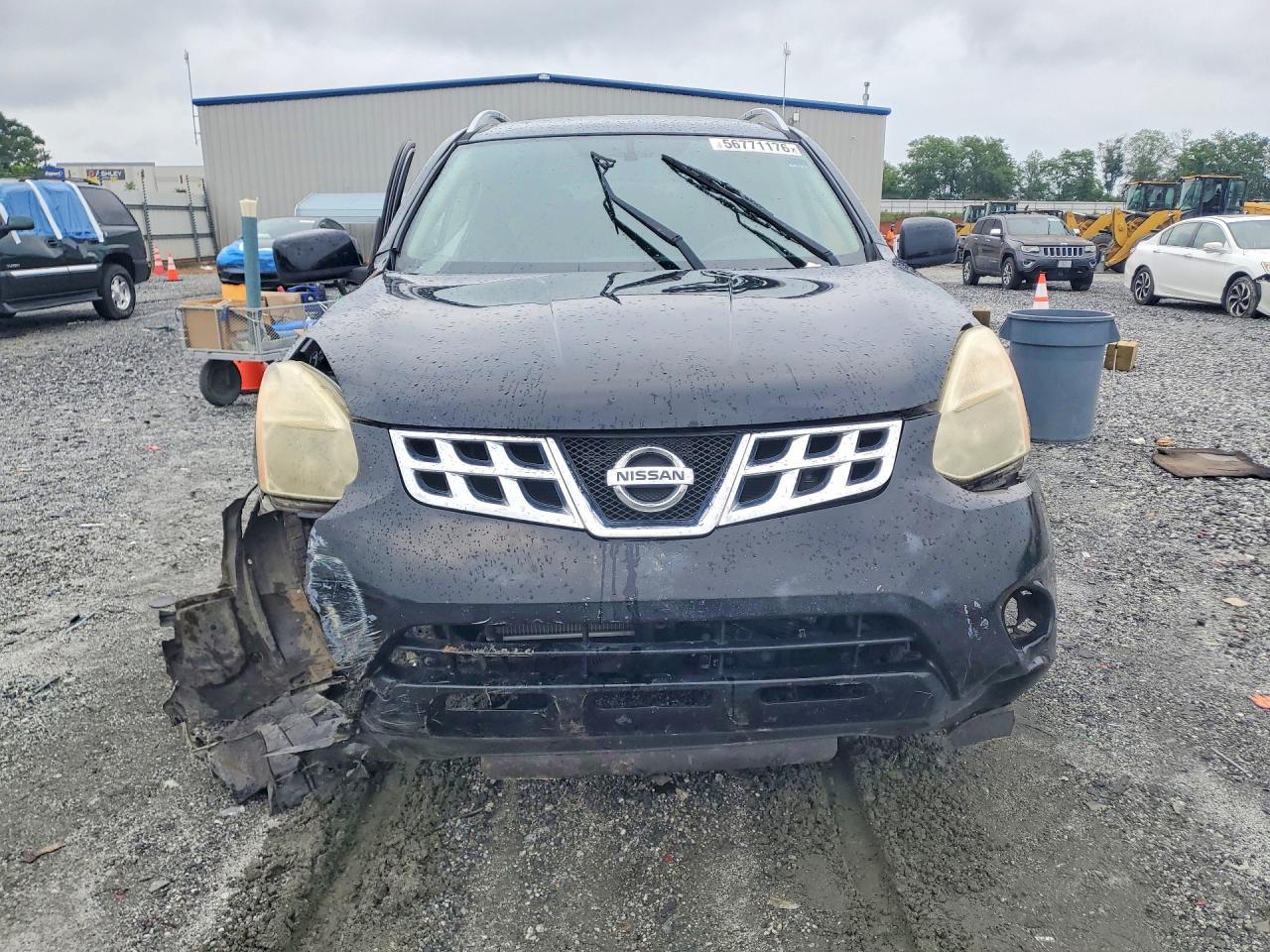 2012 Nissan Rogue S Black vin: JN8AS5MTXCW608002