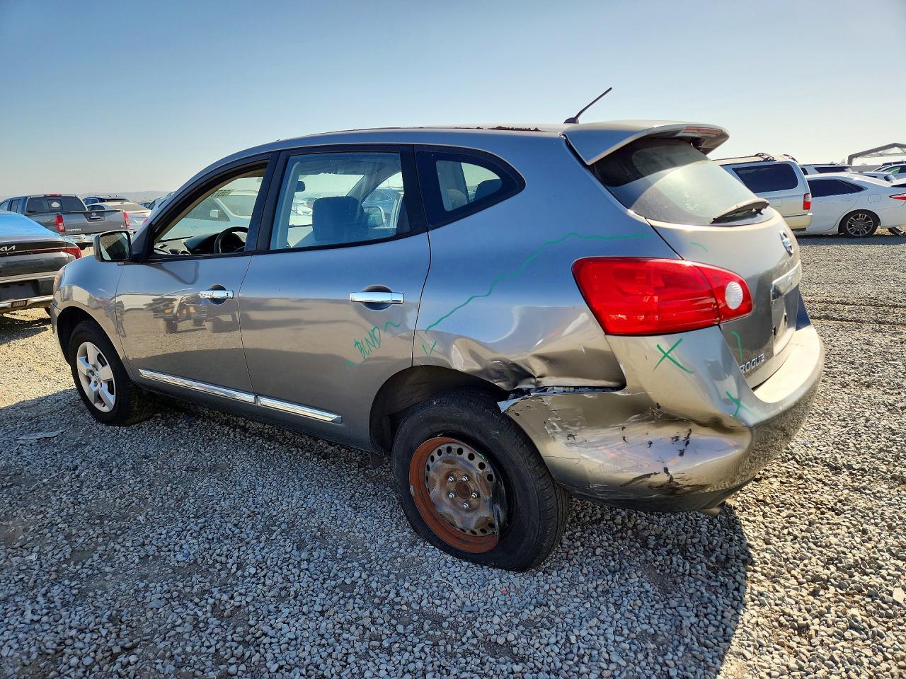 2012 Nissan Rogue S Серый vin: JN8AS5MTXCW609179