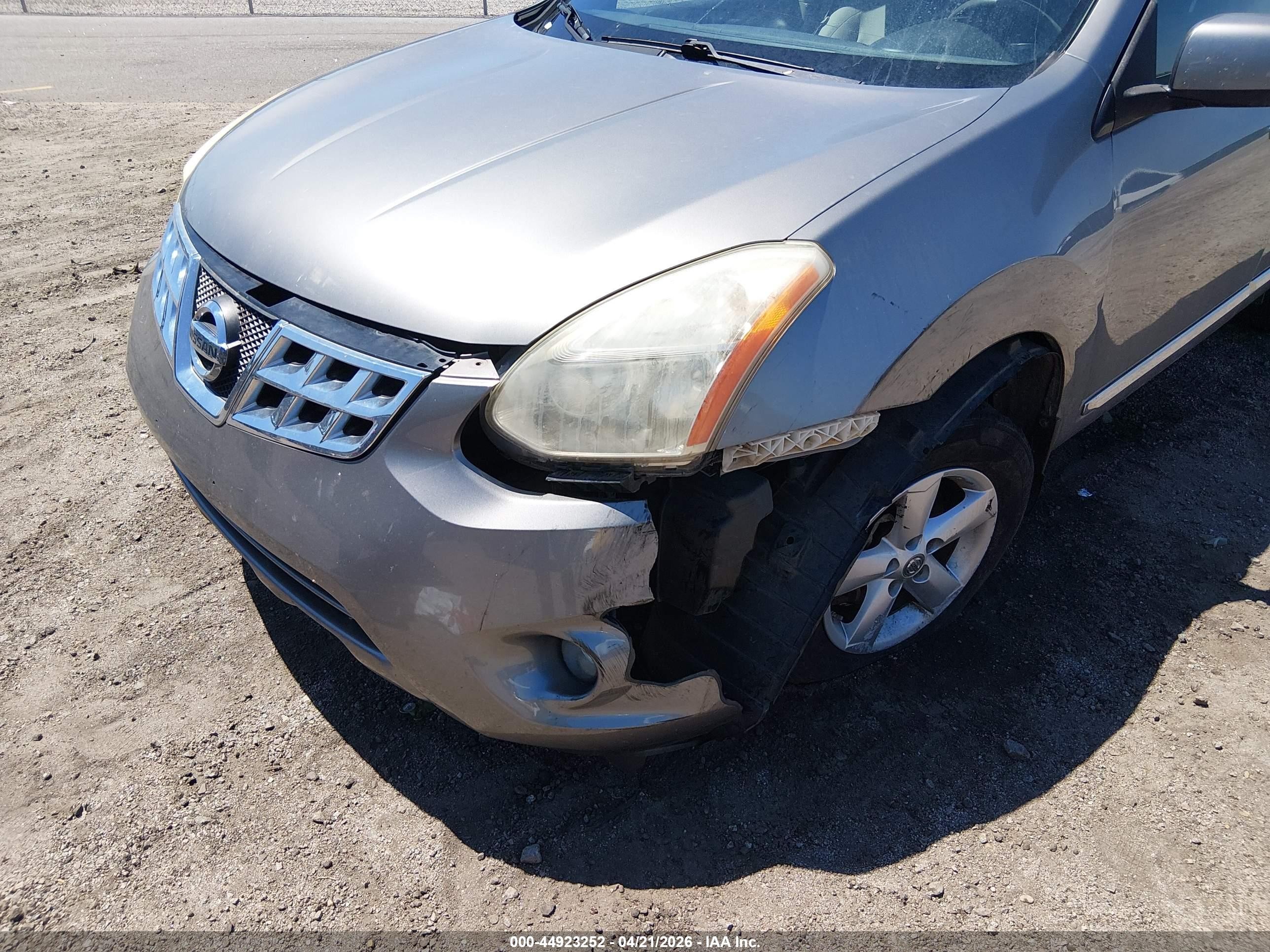2013 Nissan Rogue S Серый vin: JN8AS5MTXDW001535