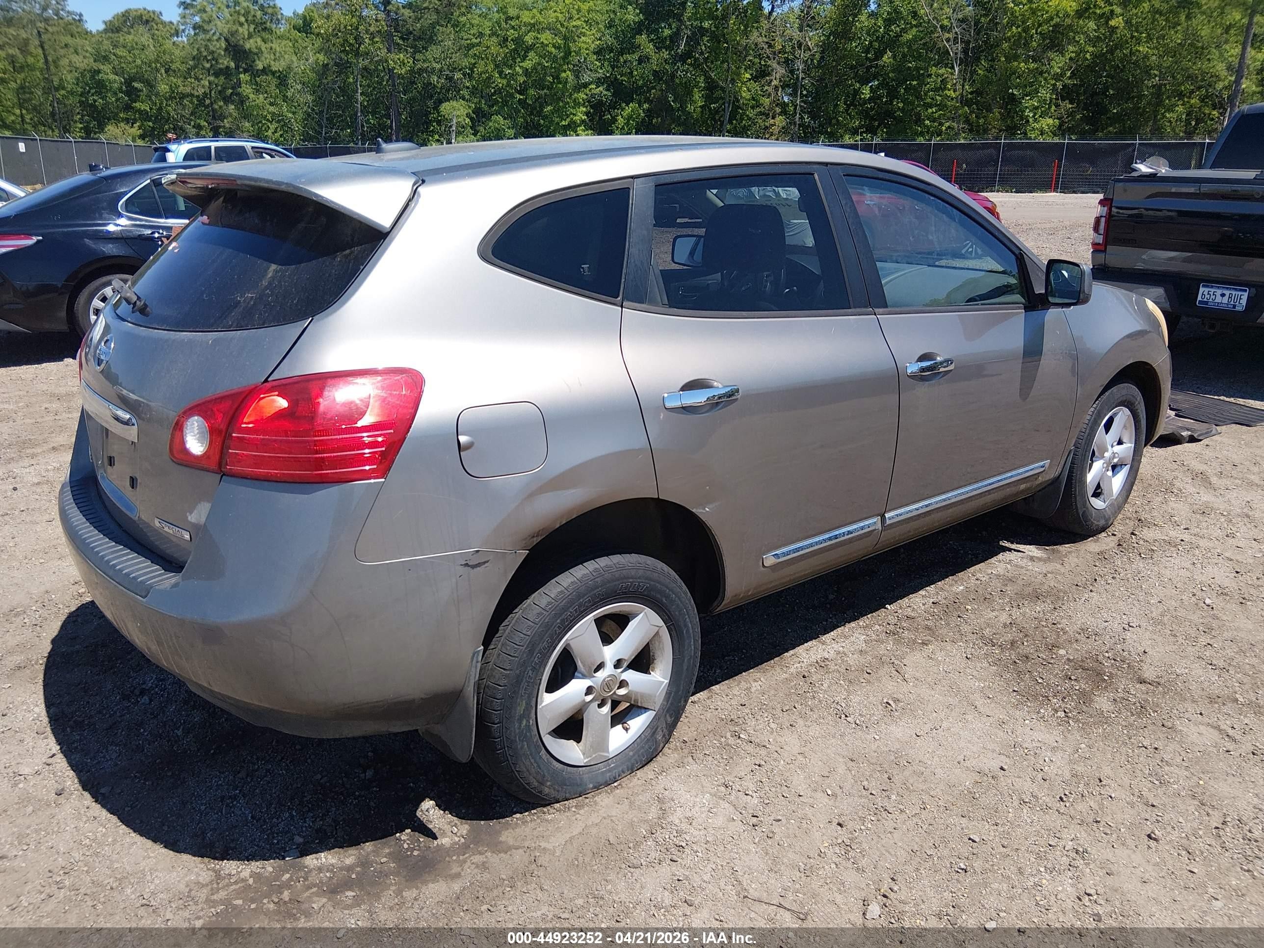 2013 Nissan Rogue S Серый vin: JN8AS5MTXDW001535