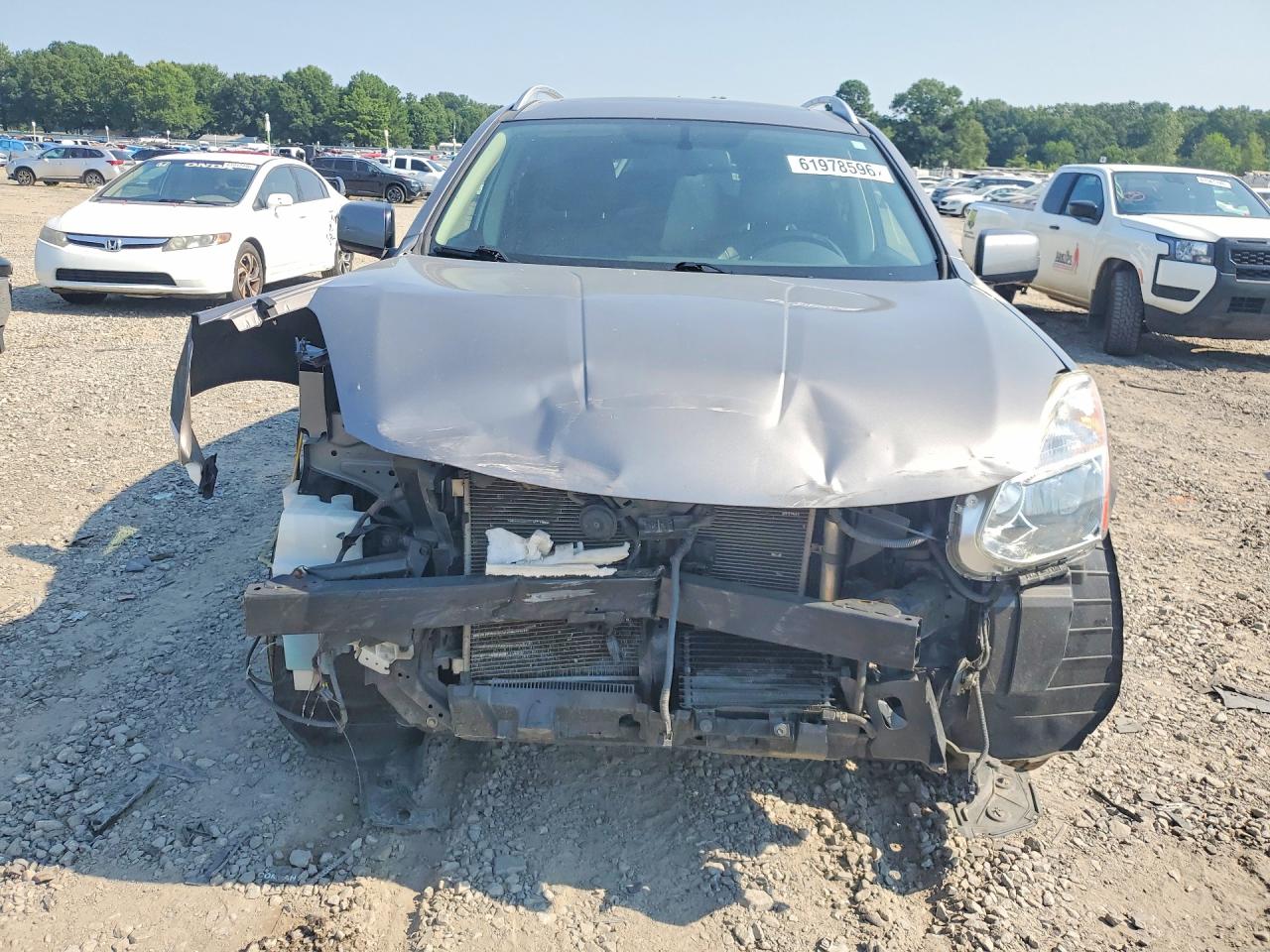 2013 Nissan Rogue S Silver vin: JN8AS5MTXDW002233
