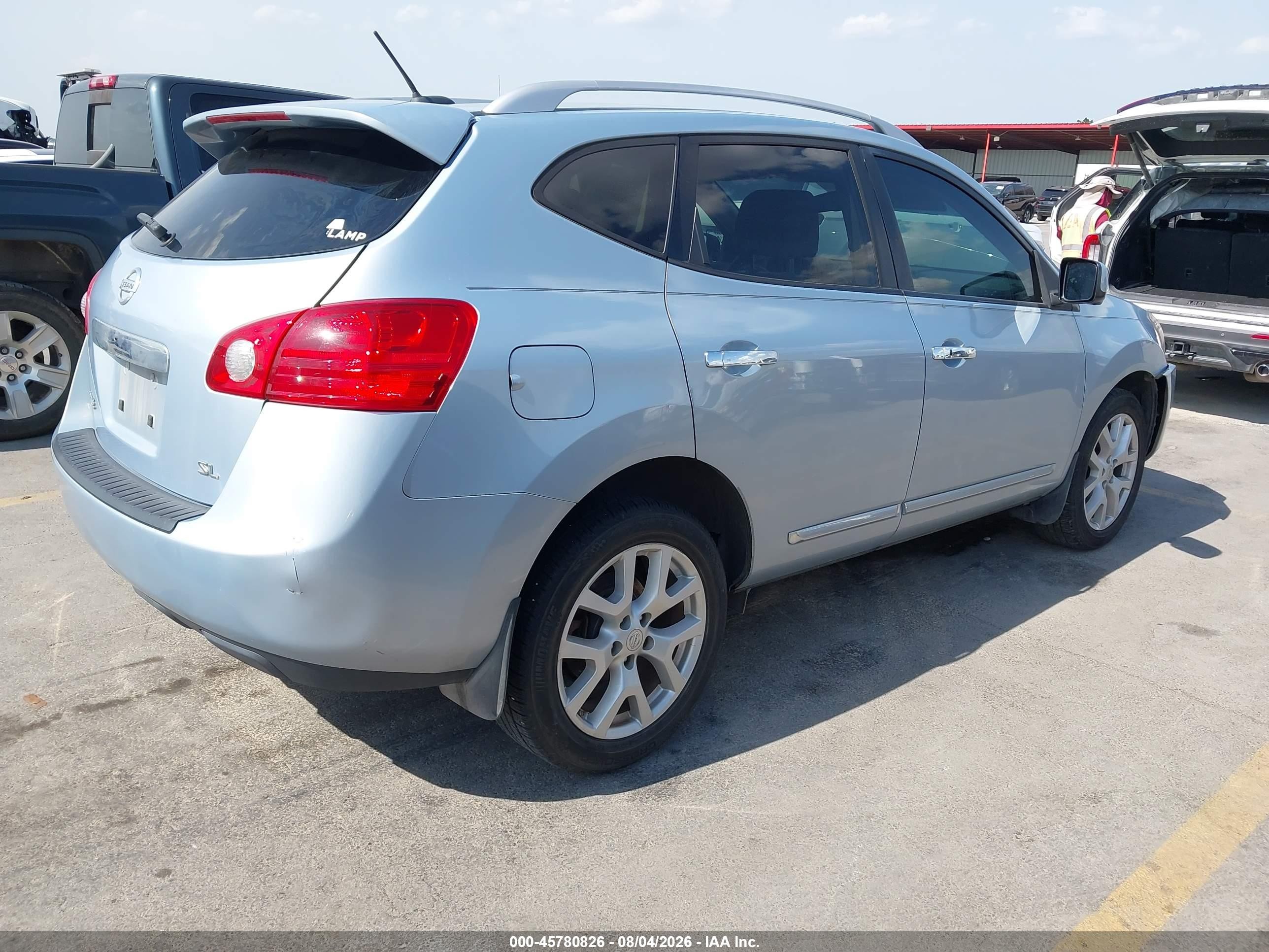 2013 Nissan Rogue Sv W/sl Pkg Light Blue vin: JN8AS5MTXDW007528