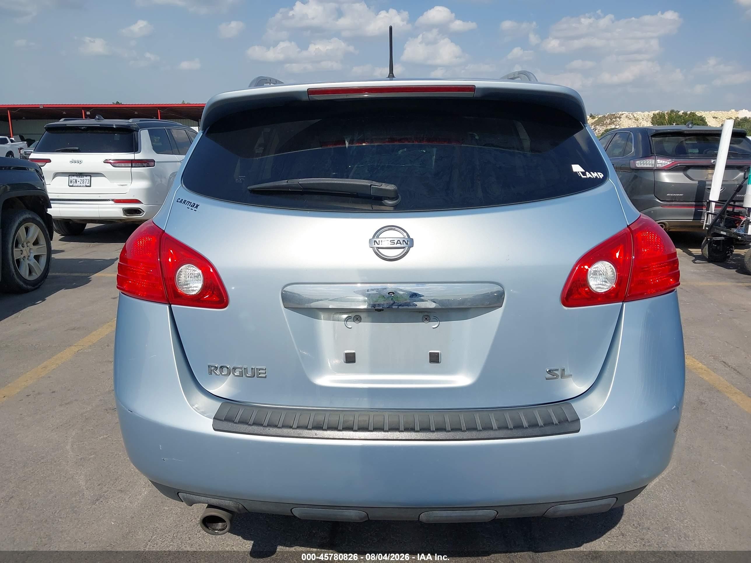2013 Nissan Rogue Sv W/sl Pkg Light Blue vin: JN8AS5MTXDW007528