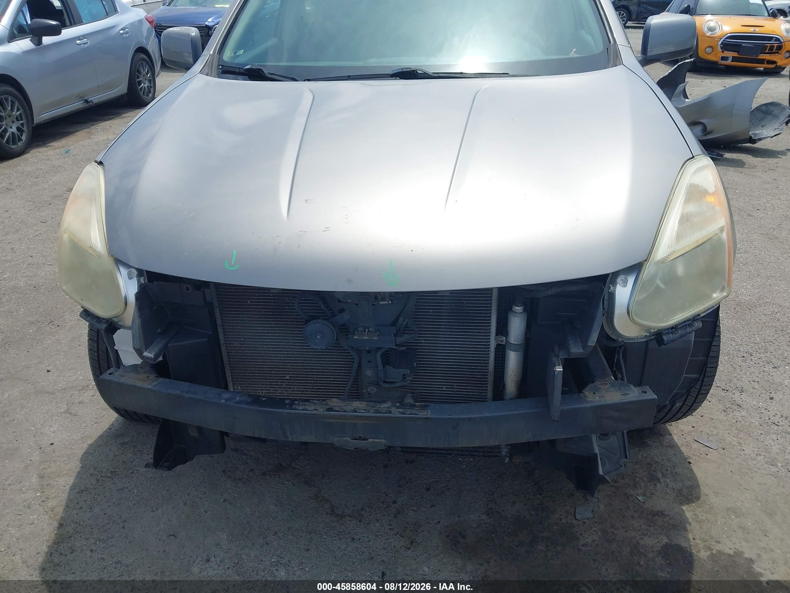 2013 Nissan Rogue Sv Gray vin: JN8AS5MTXDW010686