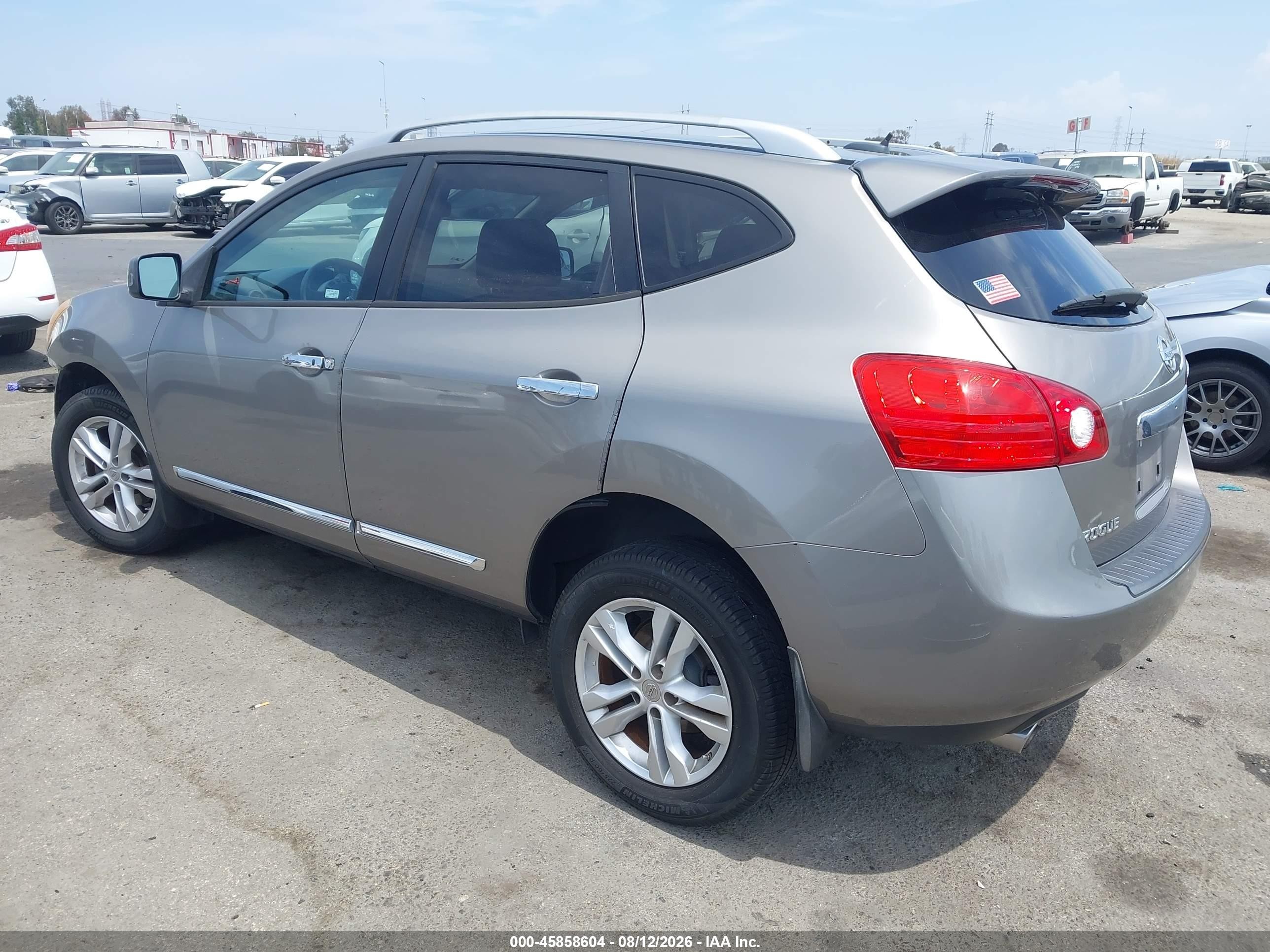 2013 Nissan Rogue Sv Gray vin: JN8AS5MTXDW010686