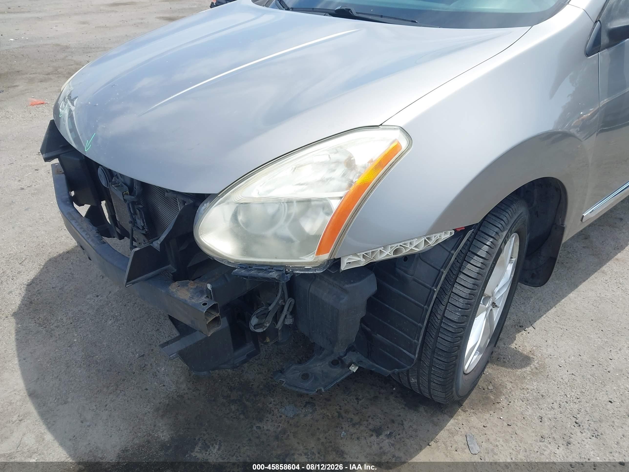 2013 Nissan Rogue Sv Gray vin: JN8AS5MTXDW010686
