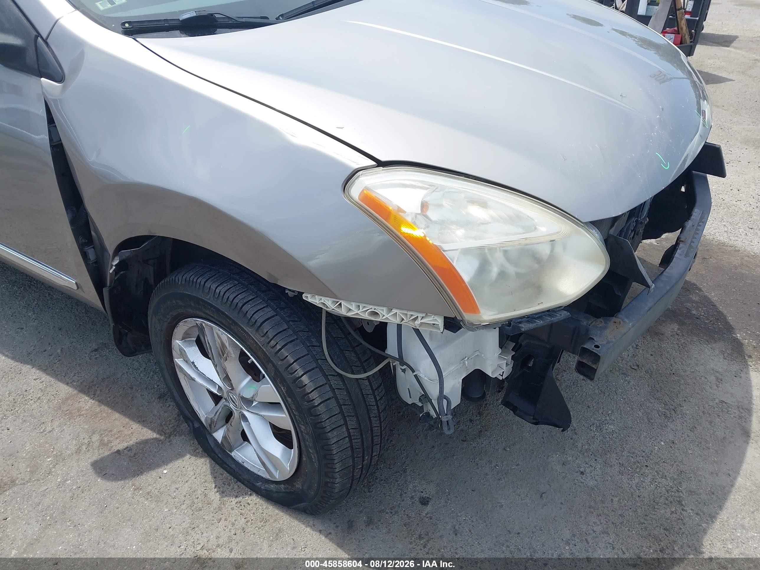 2013 Nissan Rogue Sv Gray vin: JN8AS5MTXDW010686