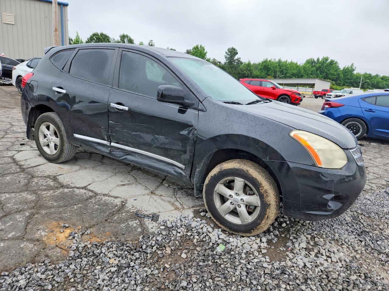 2013 Nissan Rogue S Black vin: JN8AS5MTXDW017699