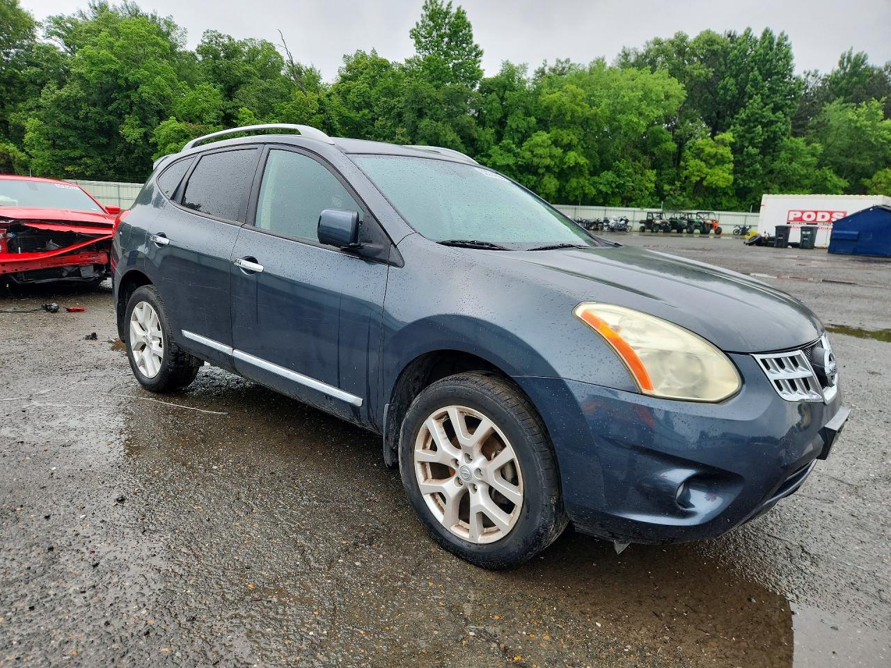 2013 Nissan Rogue S Blue vin: JN8AS5MTXDW023129