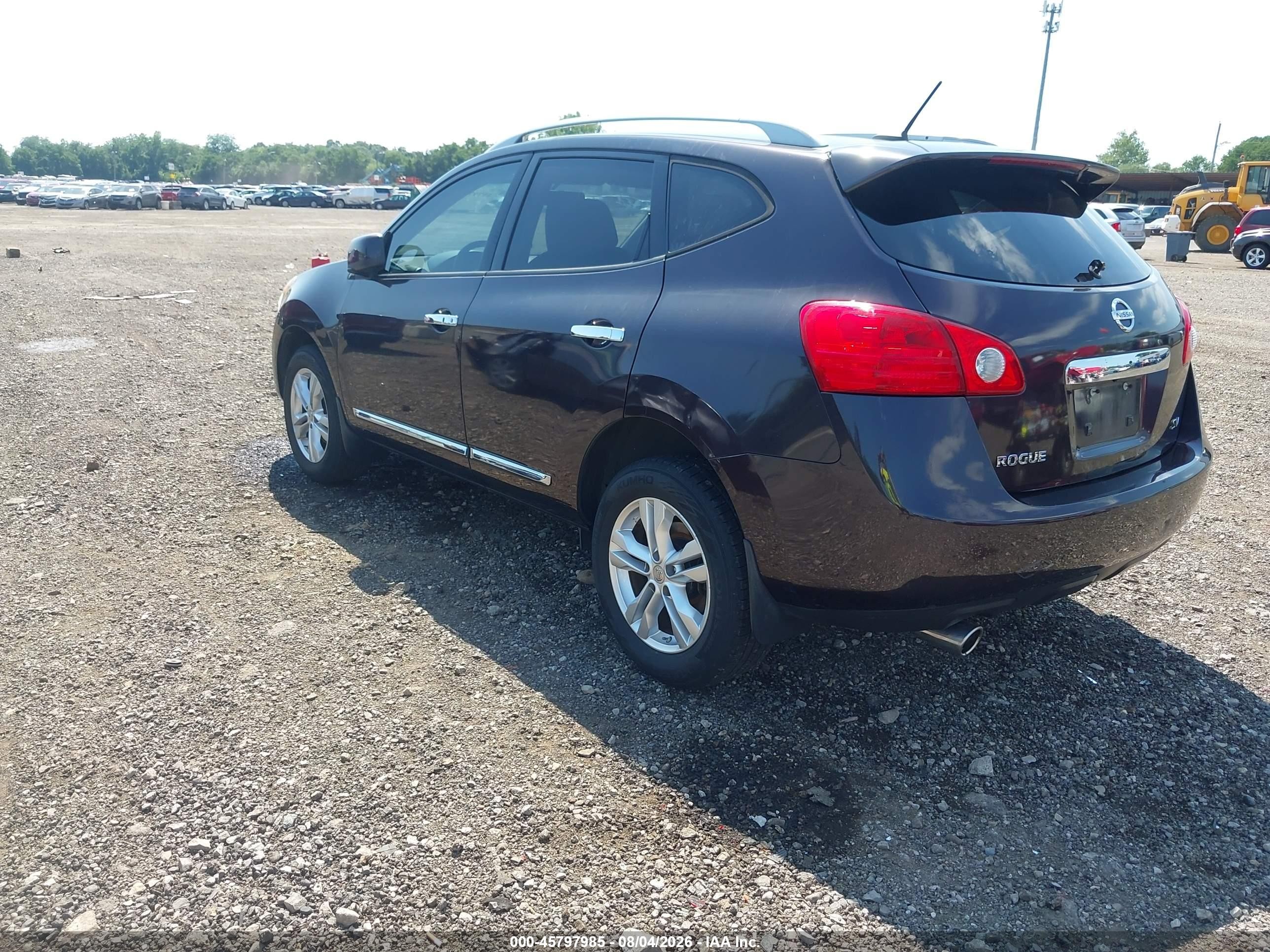 2013 Nissan Rogue Sv Black vin: JN8AS5MTXDW026631