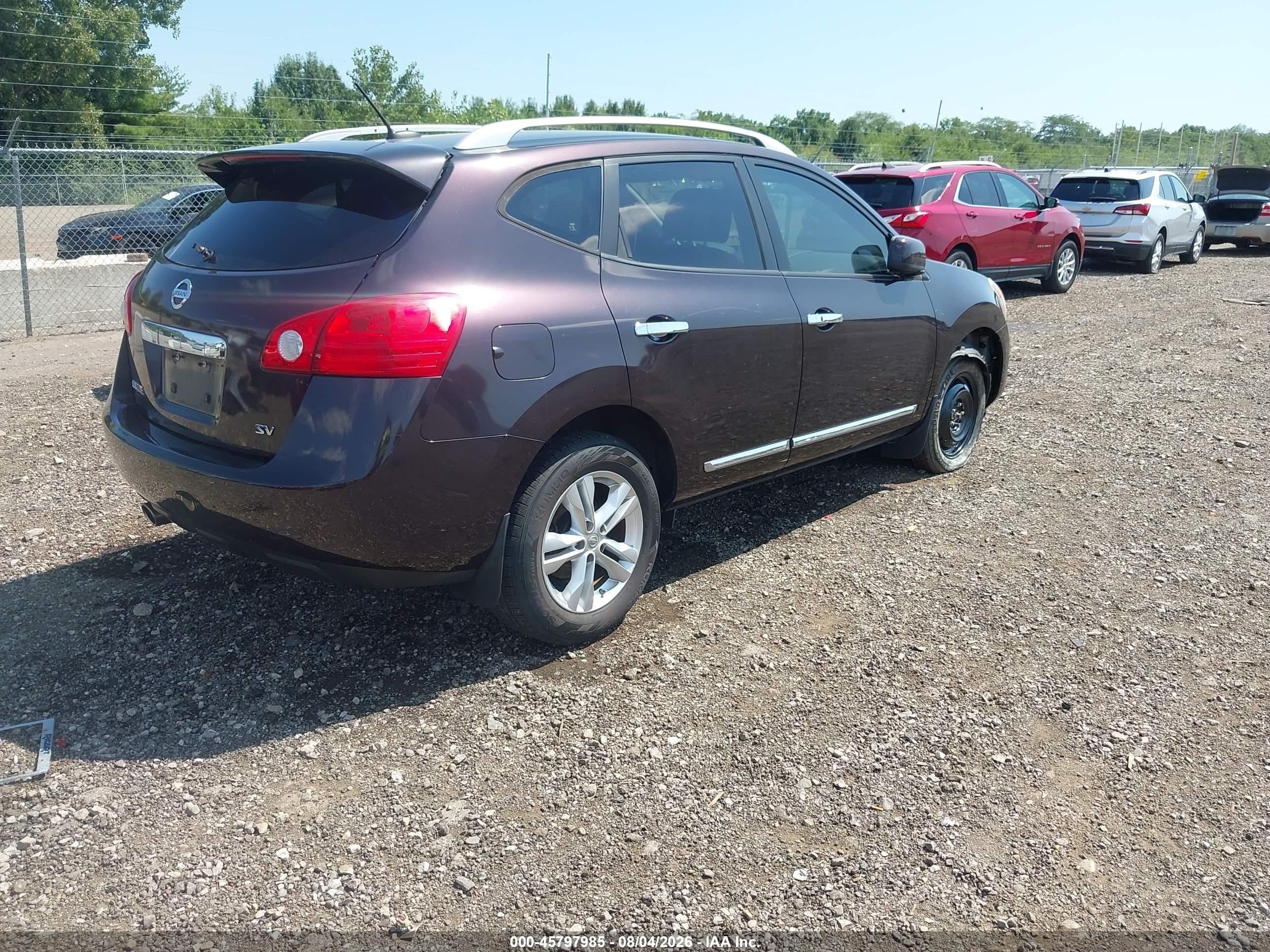 2013 Nissan Rogue Sv Black vin: JN8AS5MTXDW026631