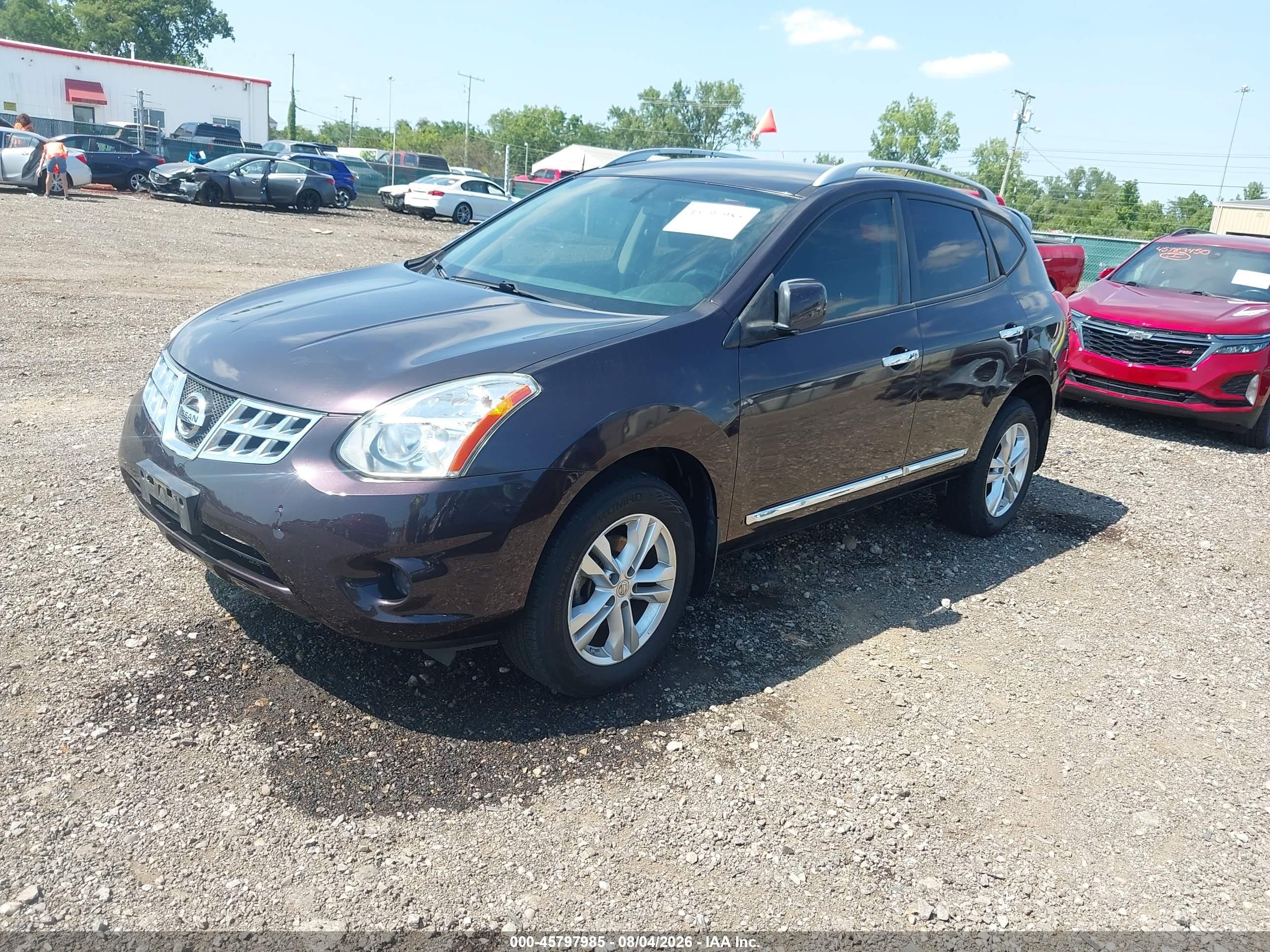 2013 Nissan Rogue Sv Black vin: JN8AS5MTXDW026631