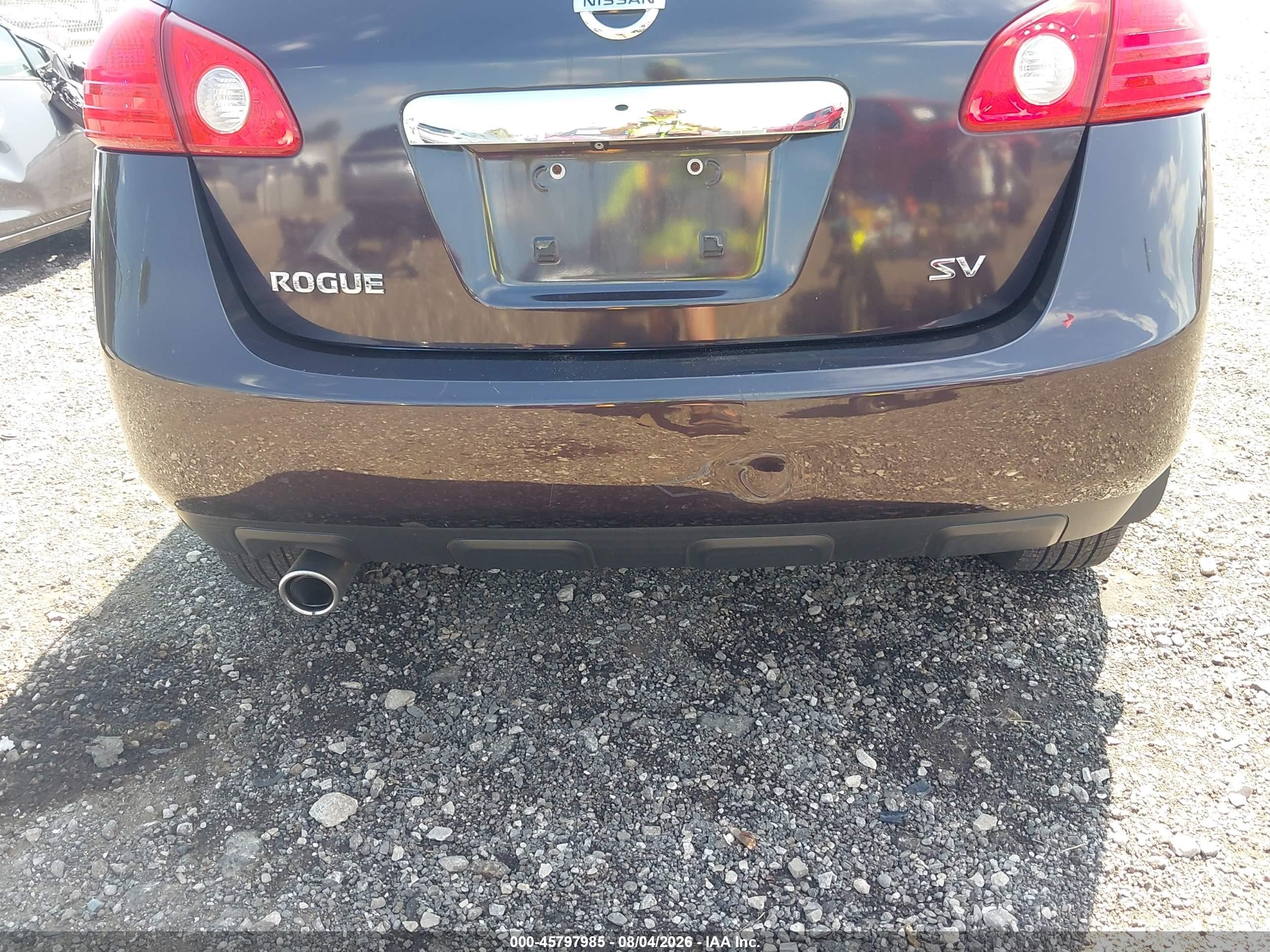 2013 Nissan Rogue Sv Black vin: JN8AS5MTXDW026631