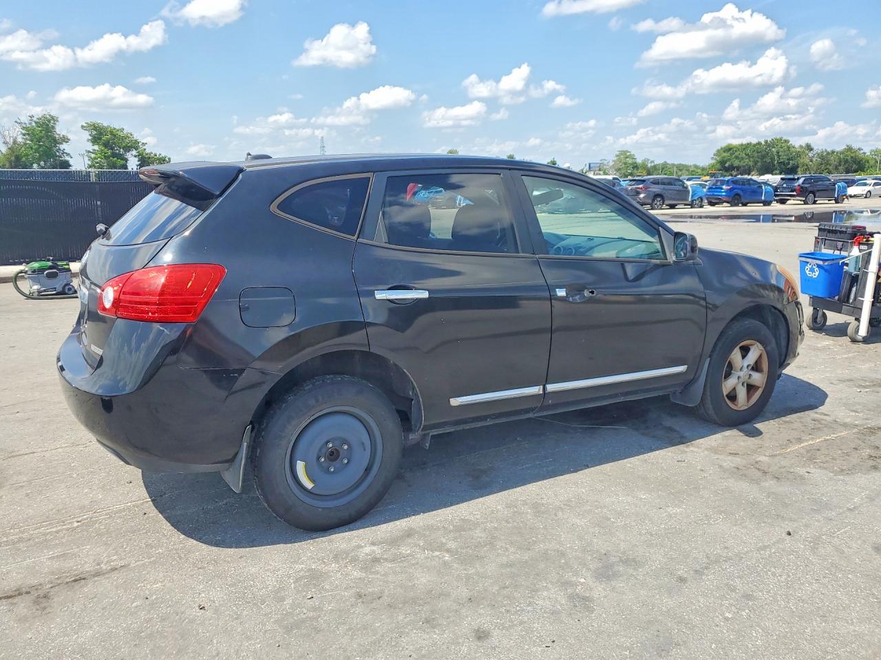 2013 Nissan Rogue S Black vin: JN8AS5MTXDW028878