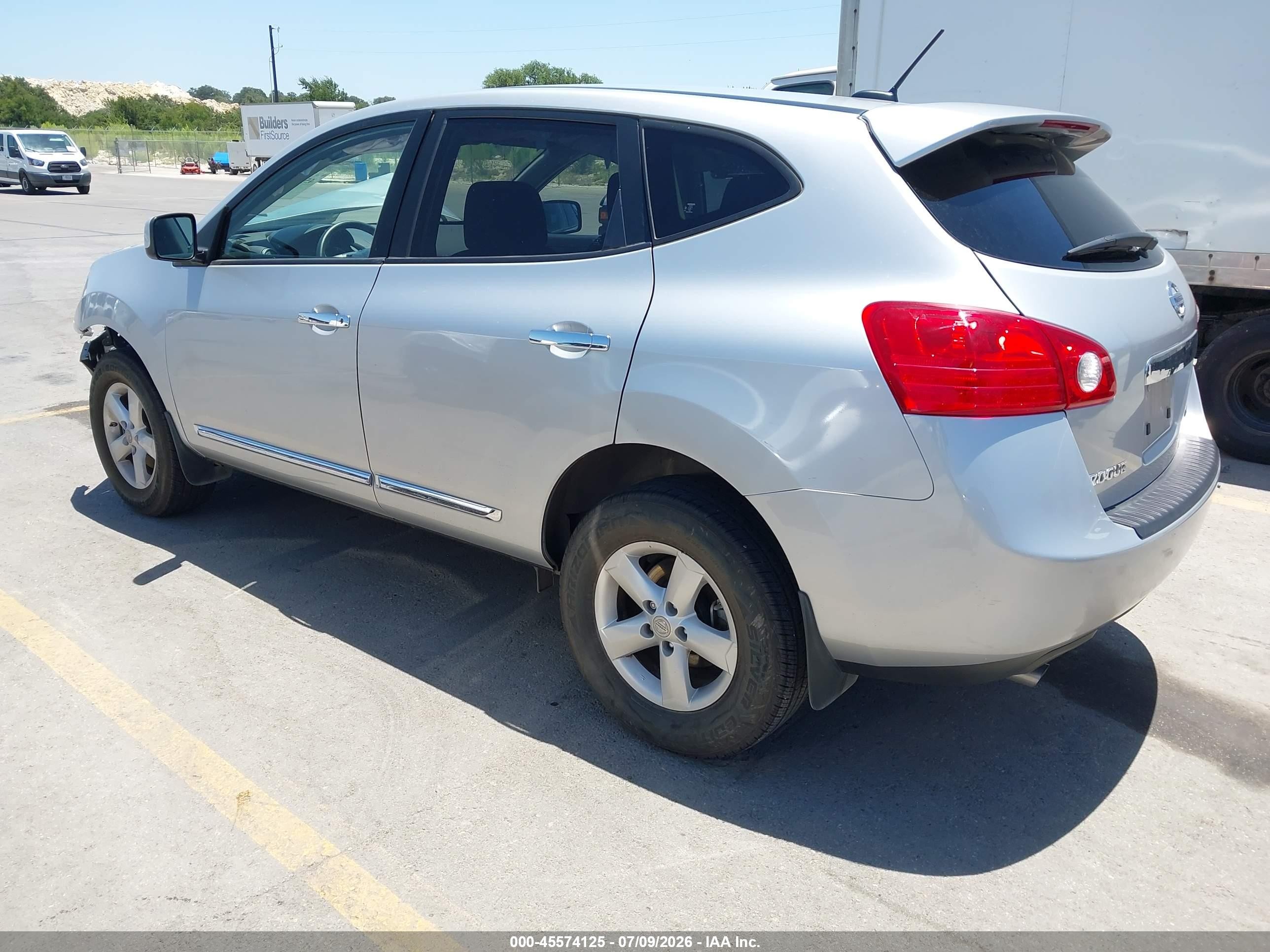 2013 Nissan Rogue S Silver vin: JN8AS5MTXDW041243