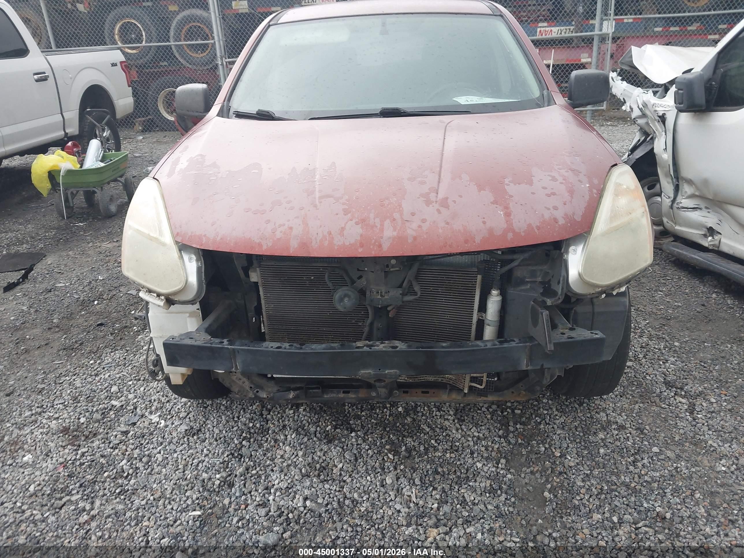 2013 Nissan Rogue S Red vin: JN8AS5MTXDW042179