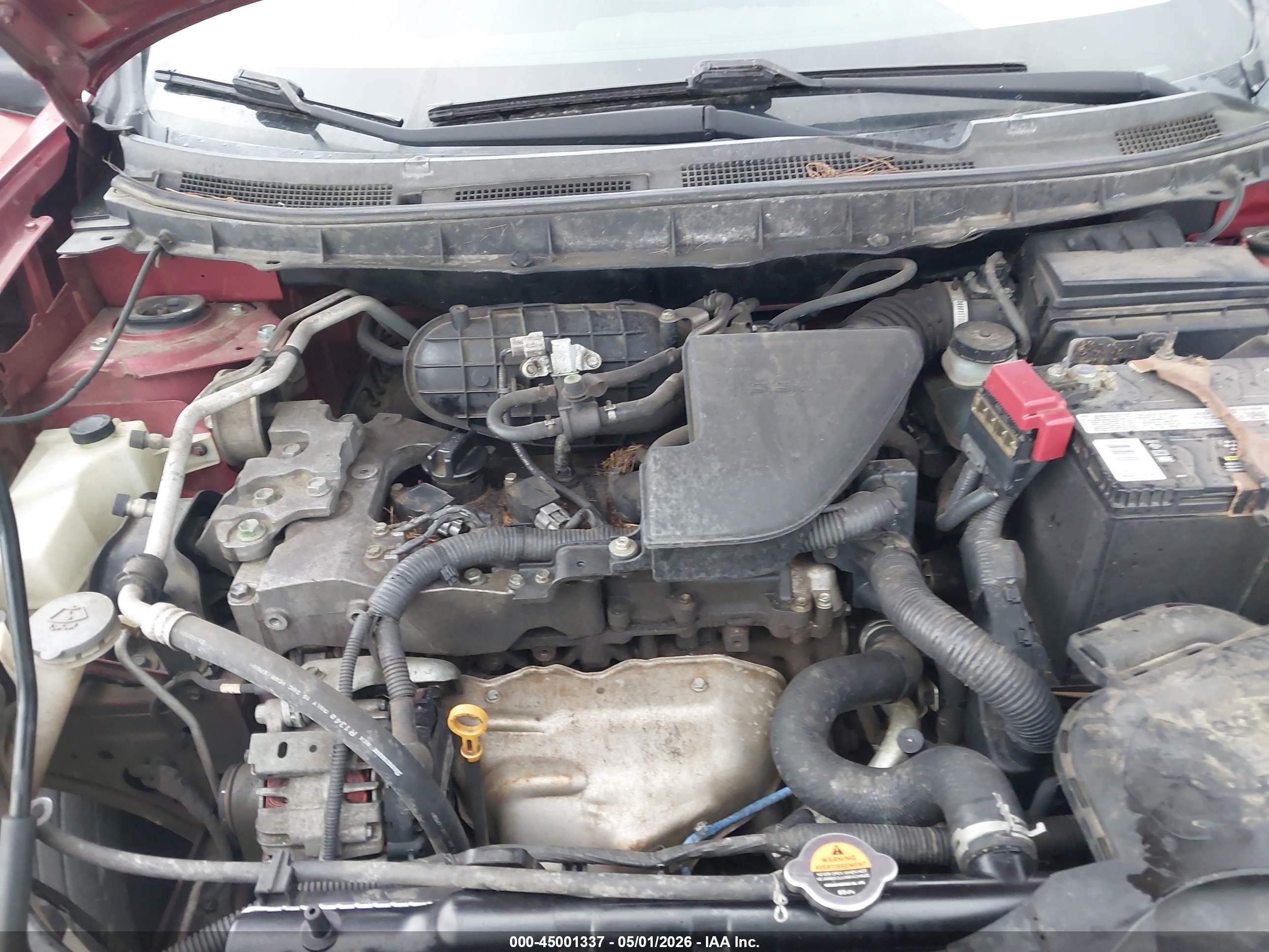 2013 Nissan Rogue S Red vin: JN8AS5MTXDW042179