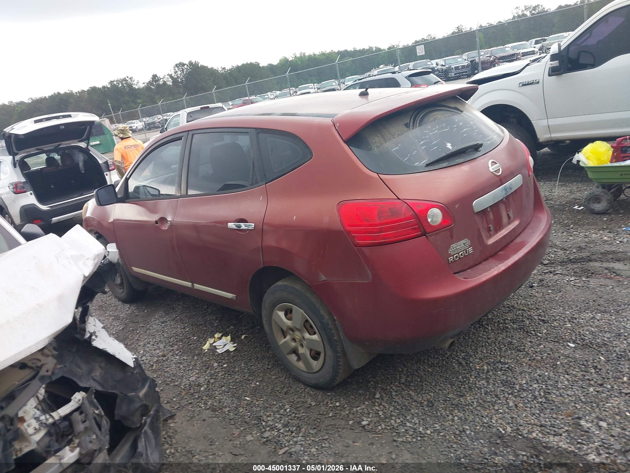 2013 Nissan Rogue S Red vin: JN8AS5MTXDW042179